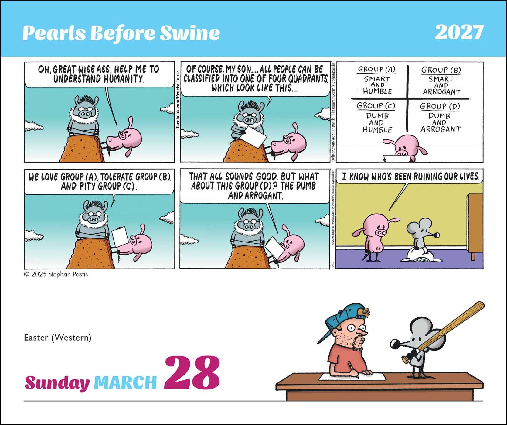 Pearls Before Swine 2027 Day-to-Day Calendar