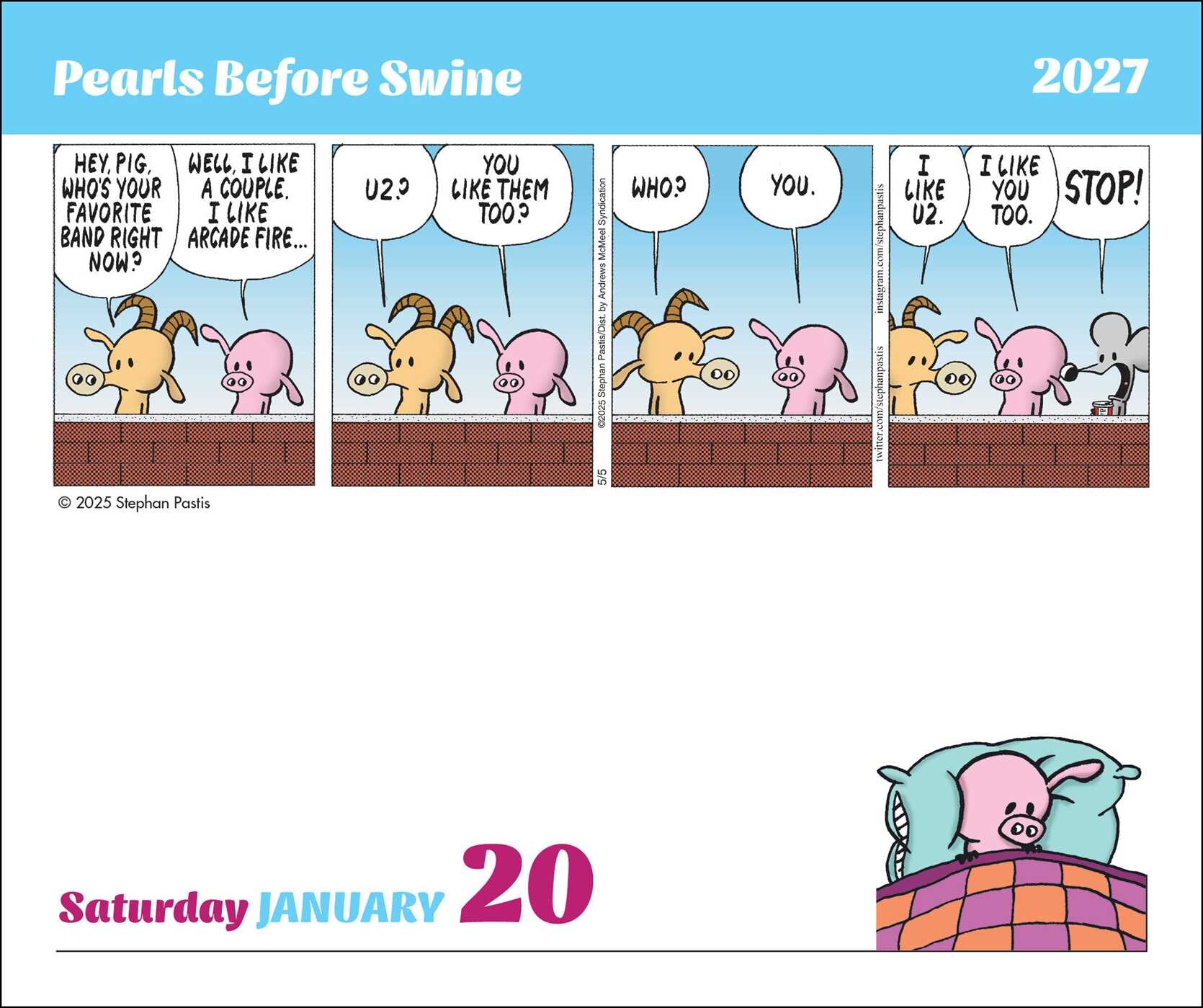 Pearls Before Swine 2027 Day-to-Day Calendar