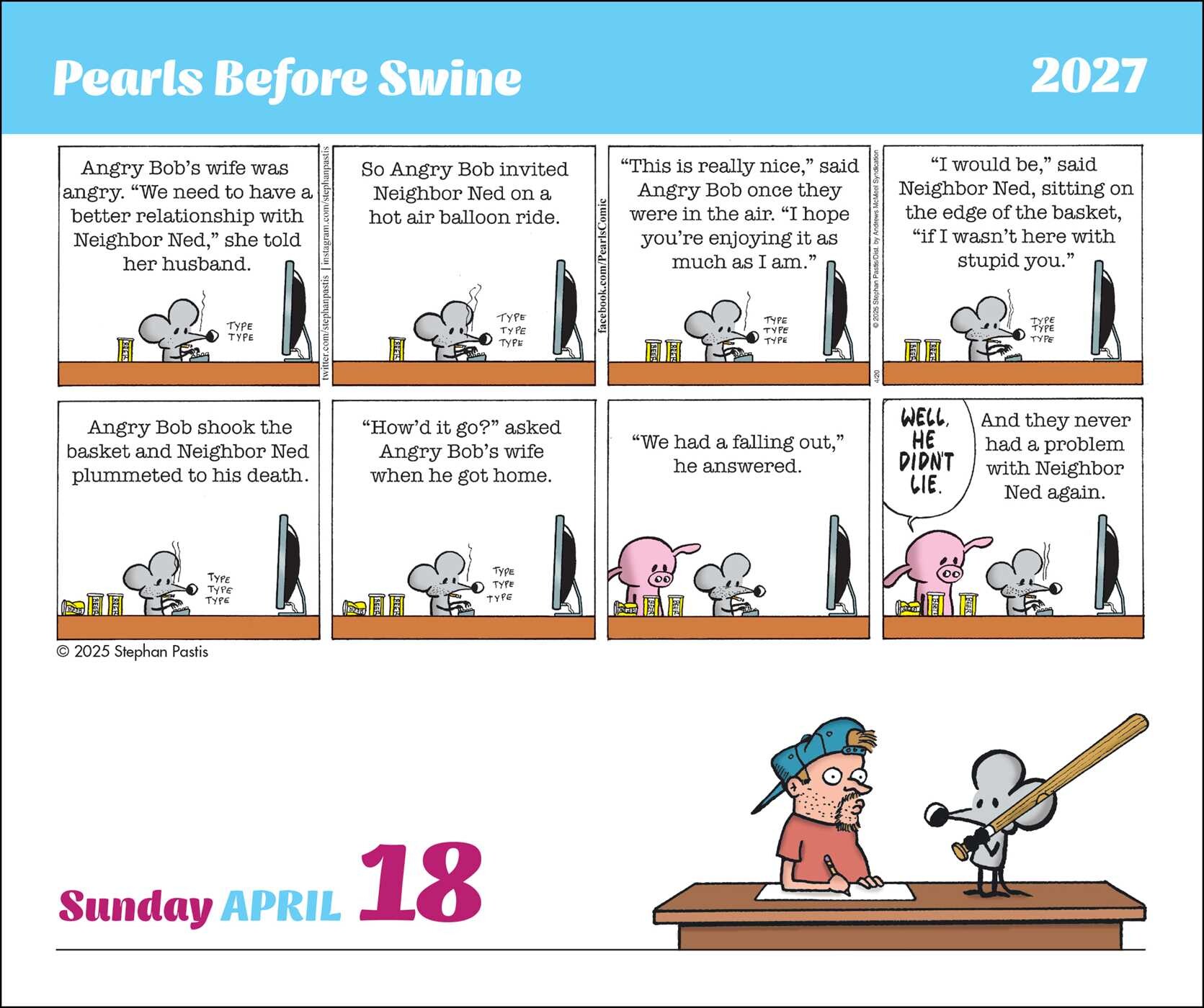 Pearls Before Swine 2027 Day-to-Day Calendar