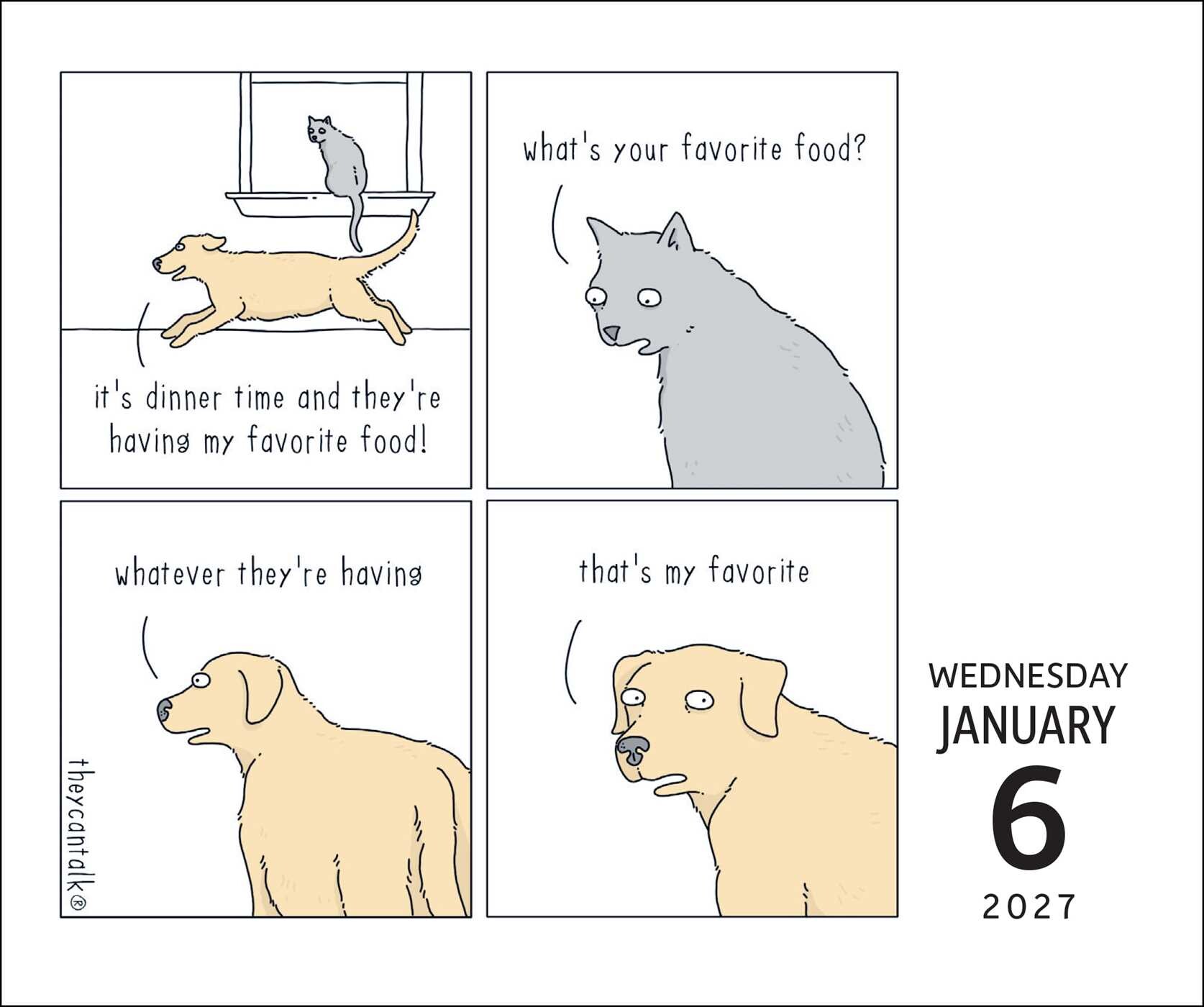 They Can Talk Comics 2027 Day-to-Day Calendar