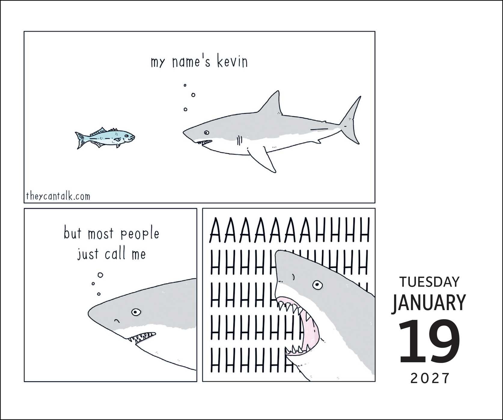 They Can Talk Comics 2027 Day-to-Day Calendar