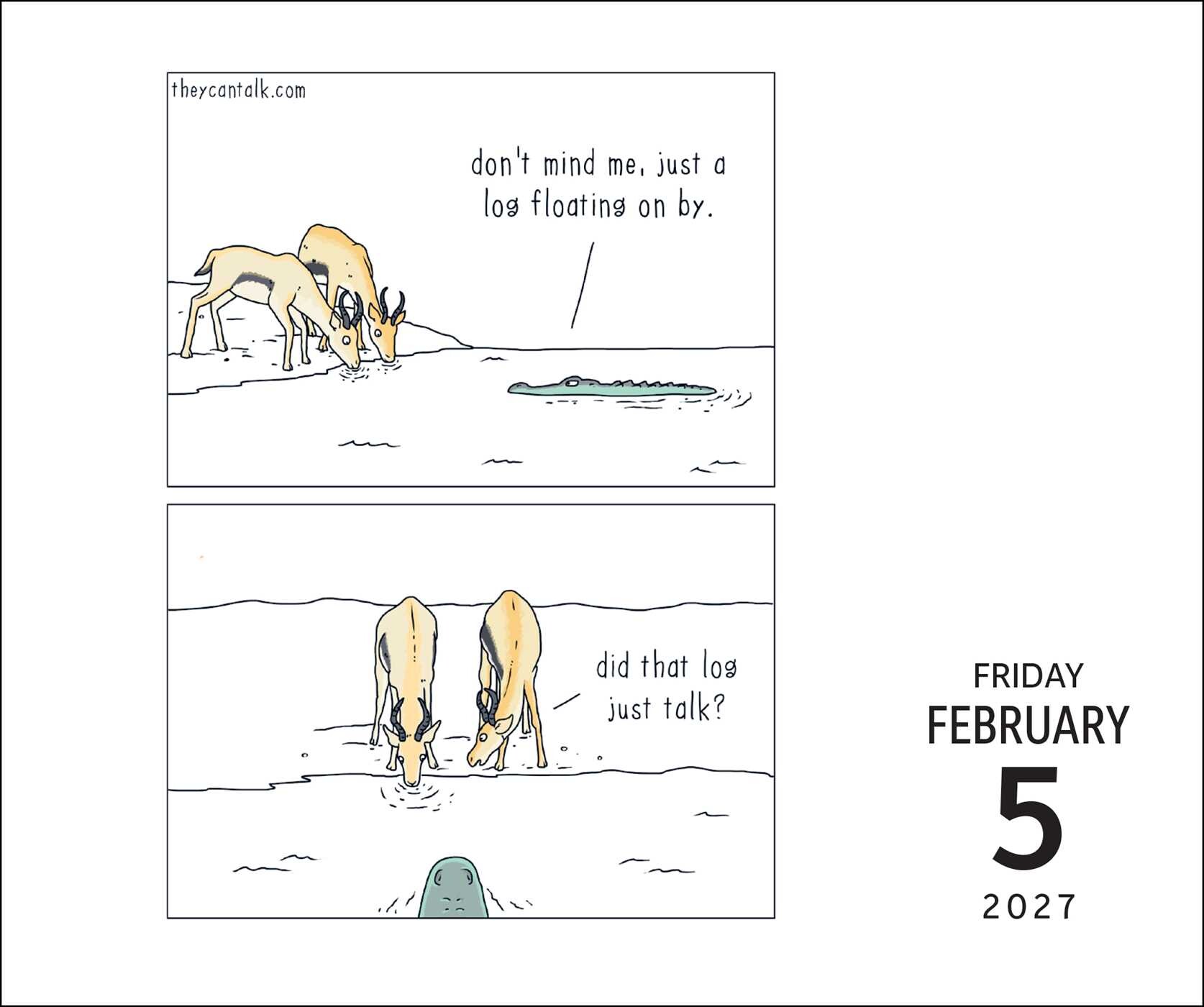 They Can Talk Comics 2027 Day-to-Day Calendar