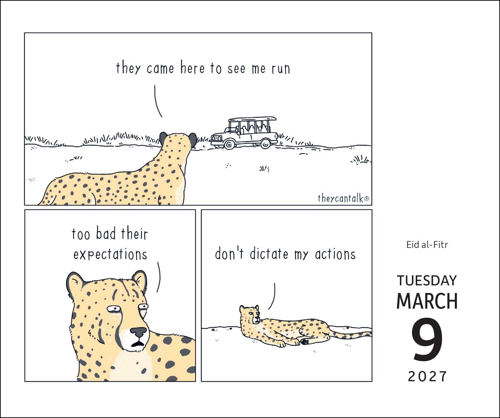 They Can Talk Comics 2027 Day-to-Day Calendar