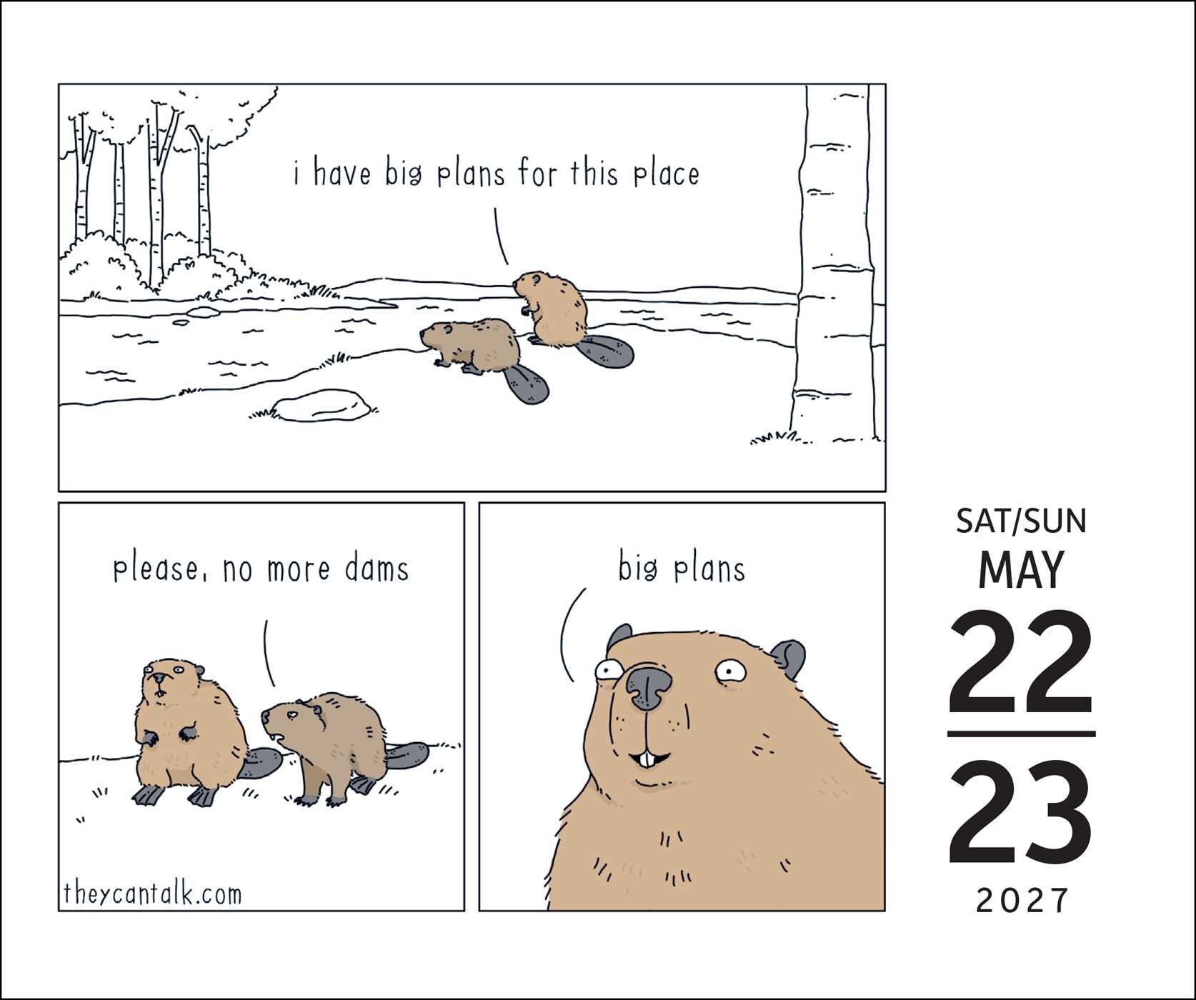 They Can Talk Comics 2027 Day-to-Day Calendar