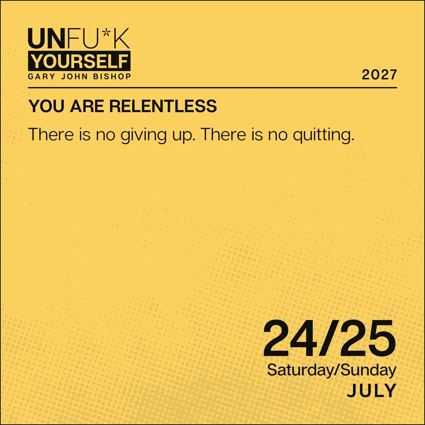 Unfu*k Yourself 2027 Day-to-Day Calendar