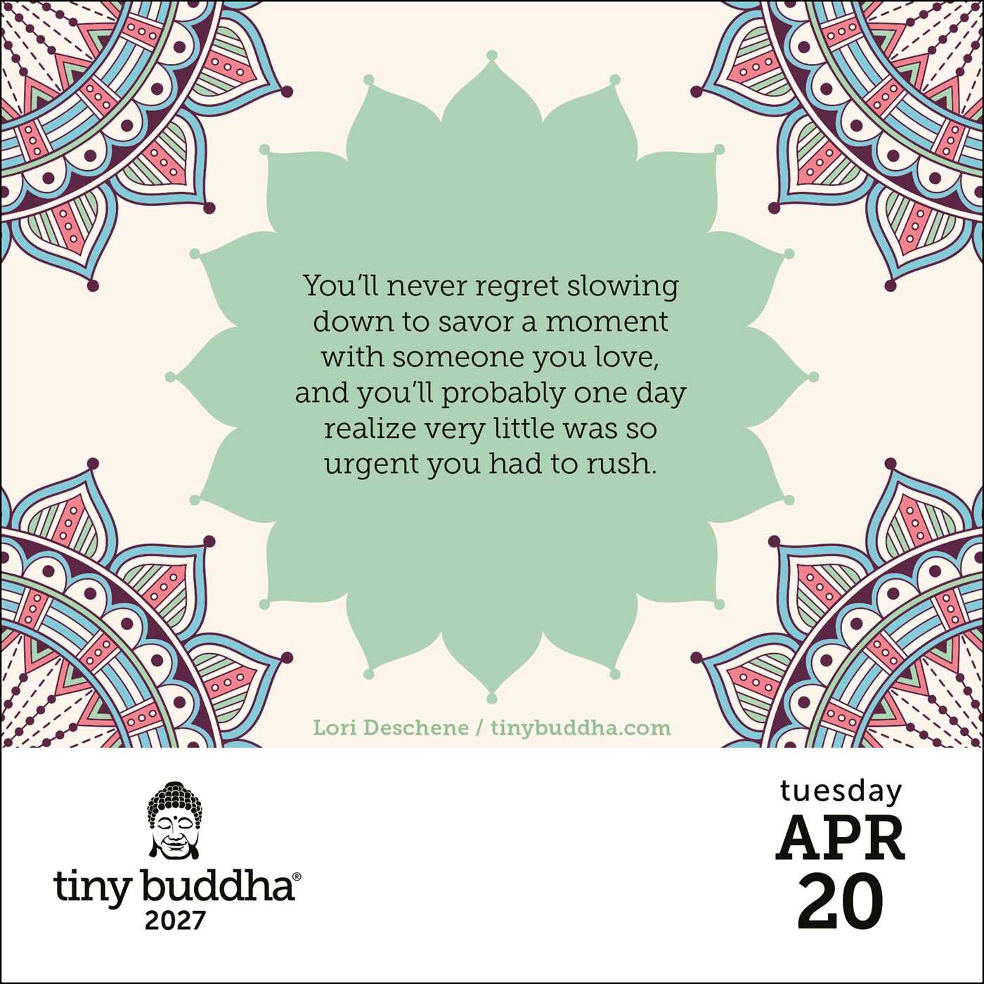 Tiny Buddha 2027 Day-to-Day Calendar