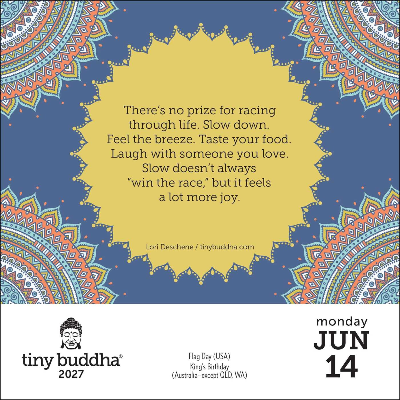 Tiny Buddha 2027 Day-to-Day Calendar