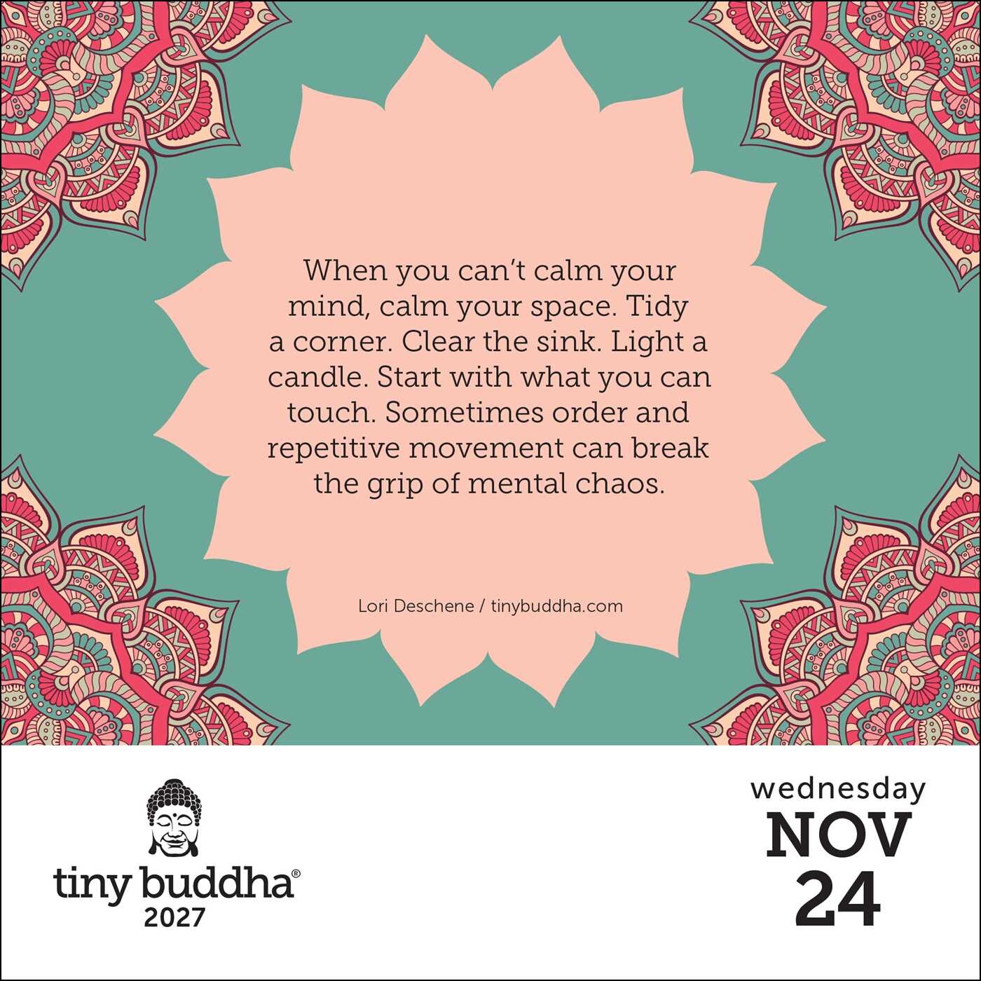 Tiny Buddha 2027 Day-to-Day Calendar
