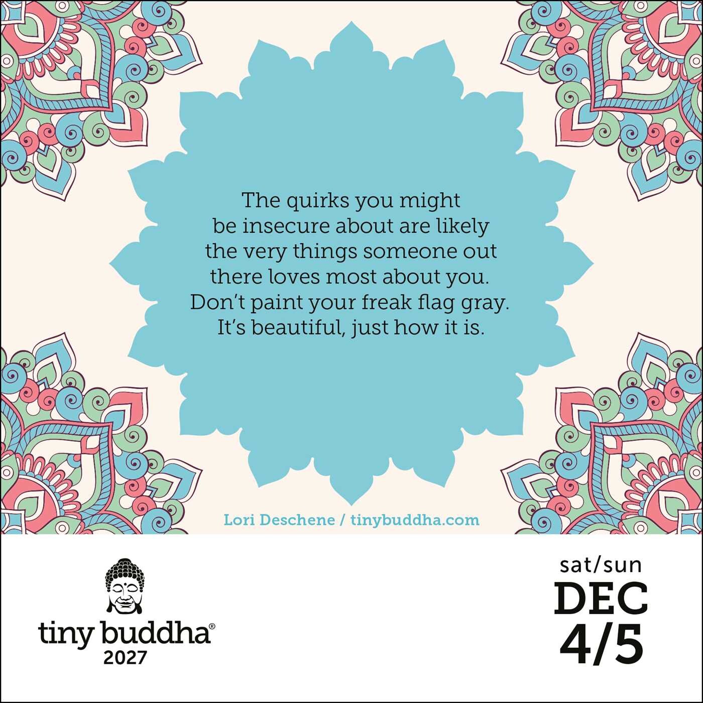 Tiny Buddha 2027 Day-to-Day Calendar