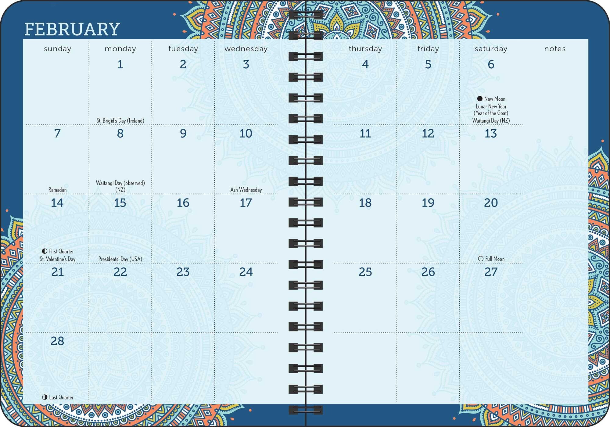 Tiny Buddha 2027 Monthly/Weekly Planner Calendar