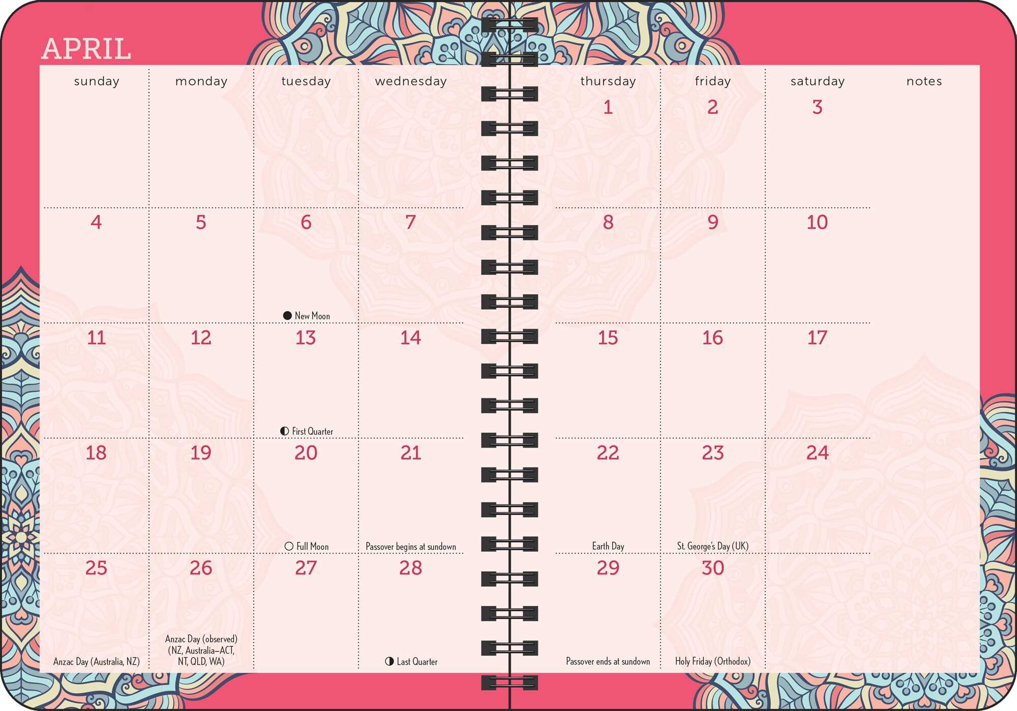 Tiny Buddha 2027 Monthly/Weekly Planner Calendar