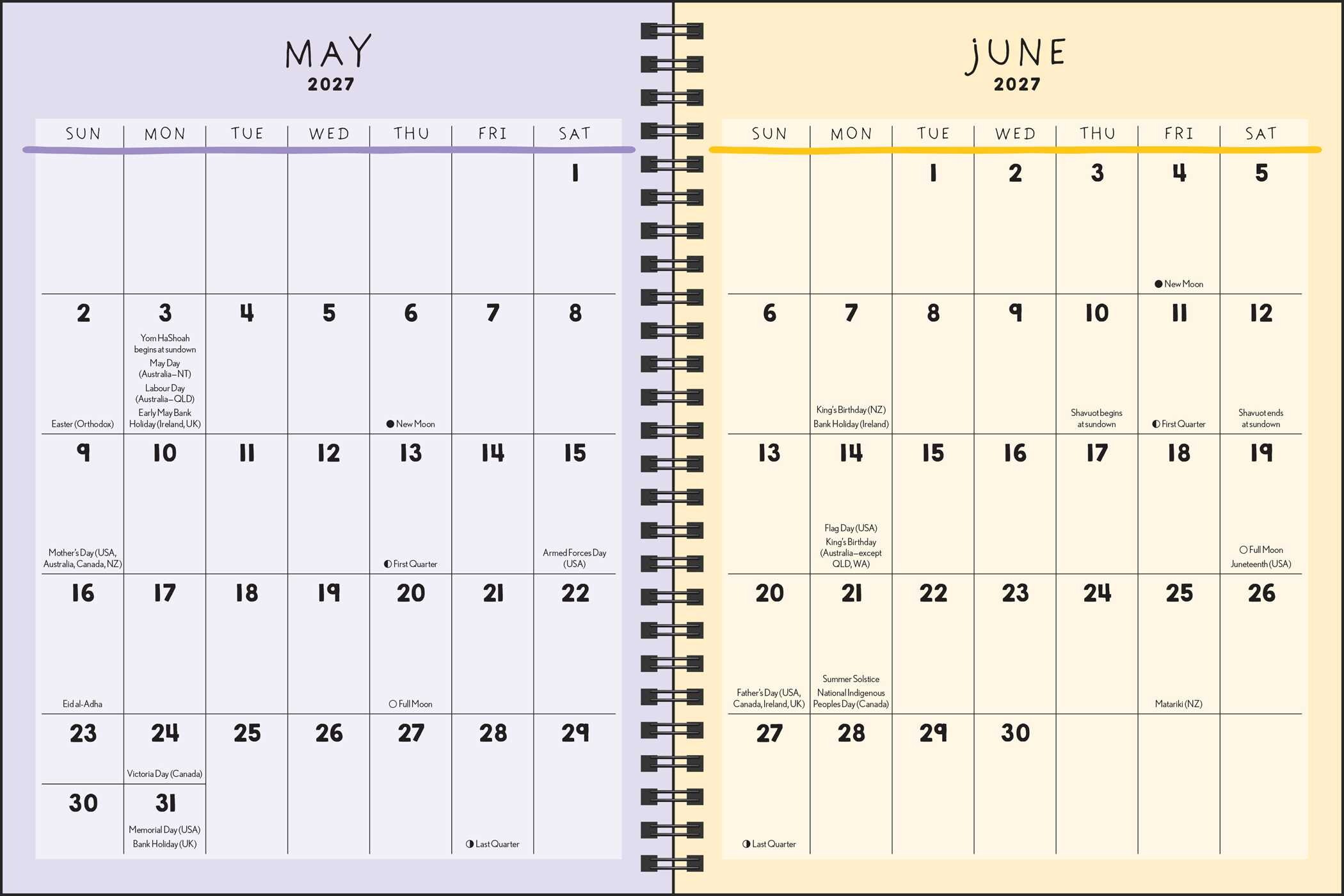 Kate Allan 2027 Weekly/Monthly Planner Calendar