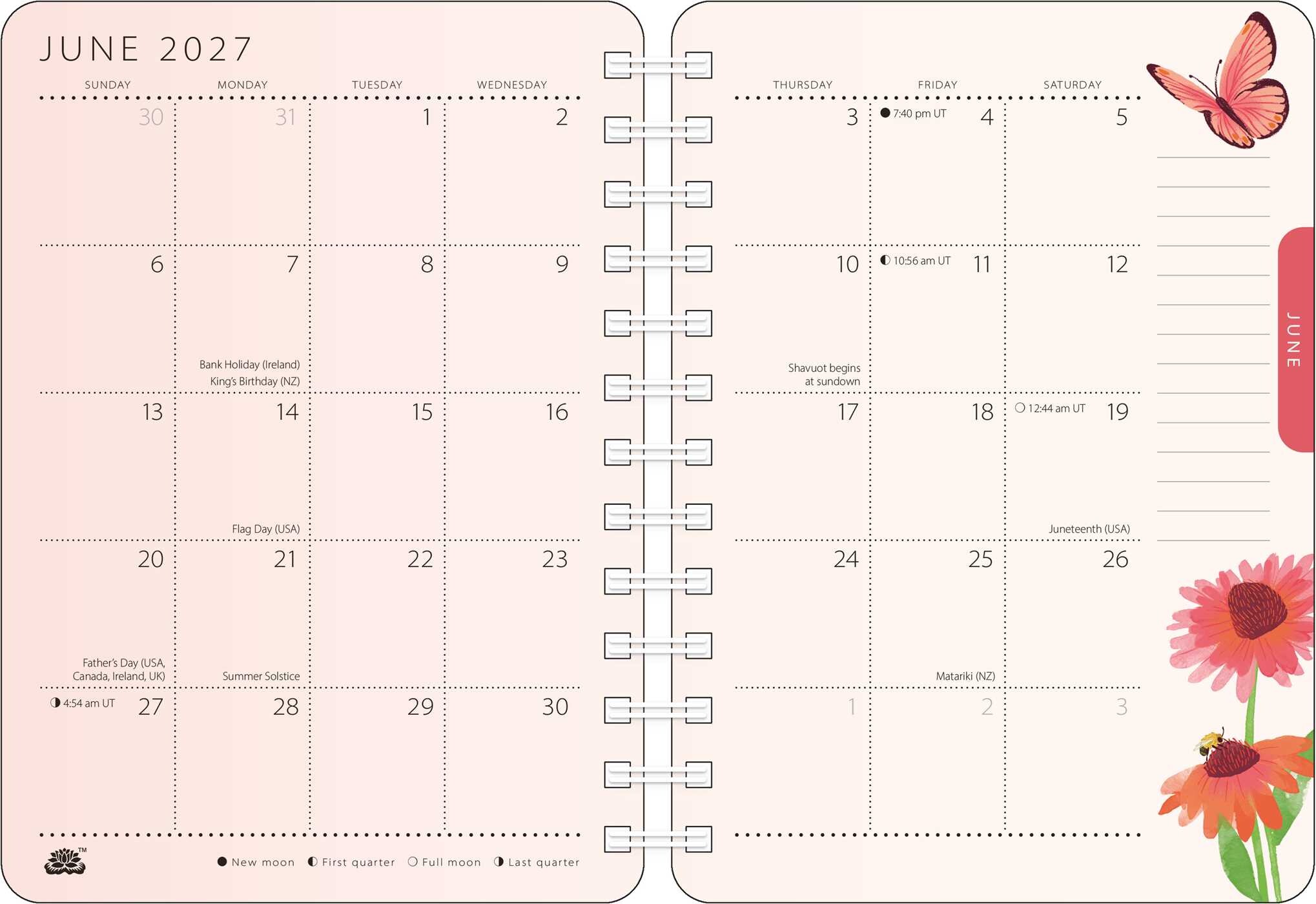 Thich Nhat Hanh 2027 Weekly Planner