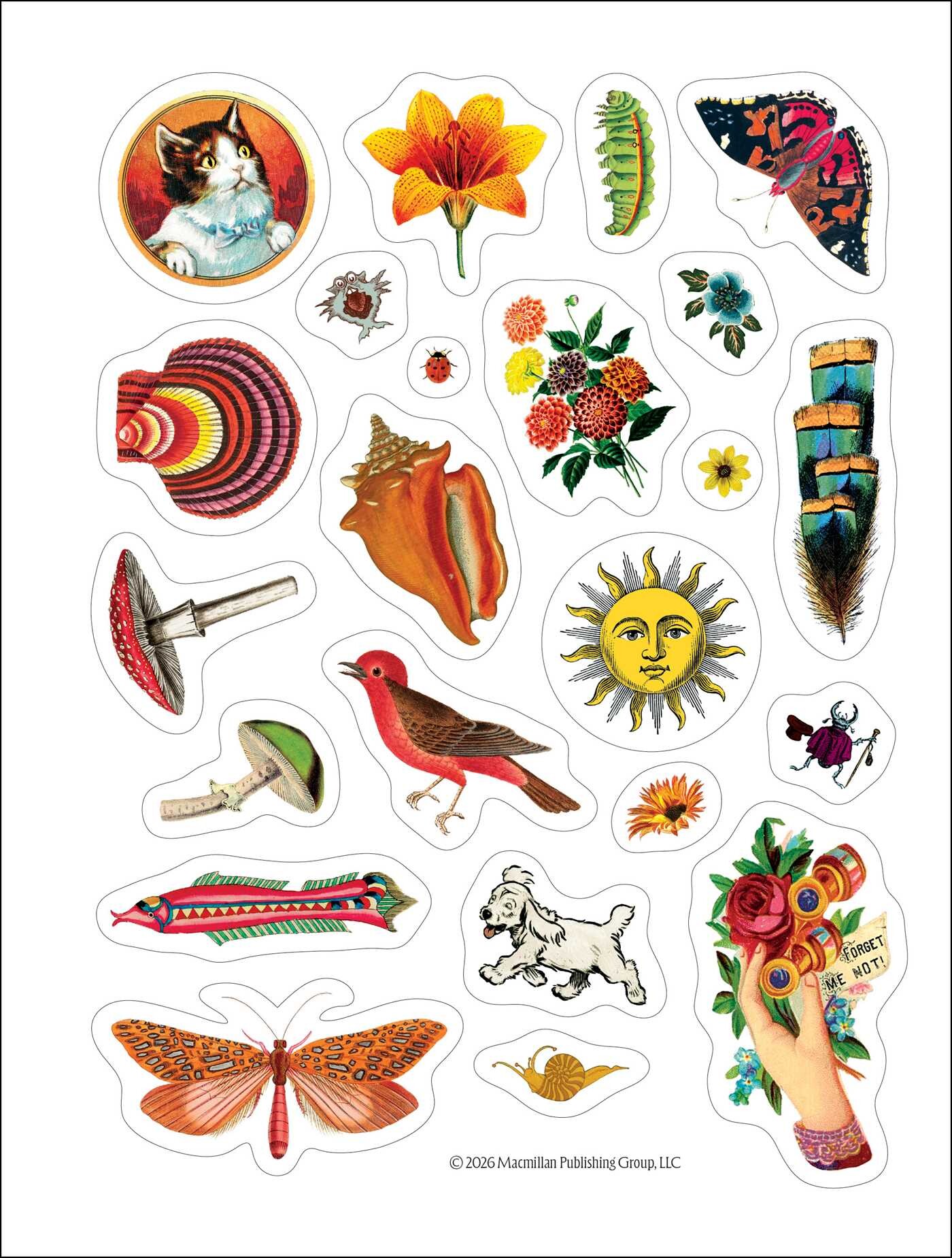 Antiquarian Sticker Book 2027 Monthly/Weekly Planner Calendar