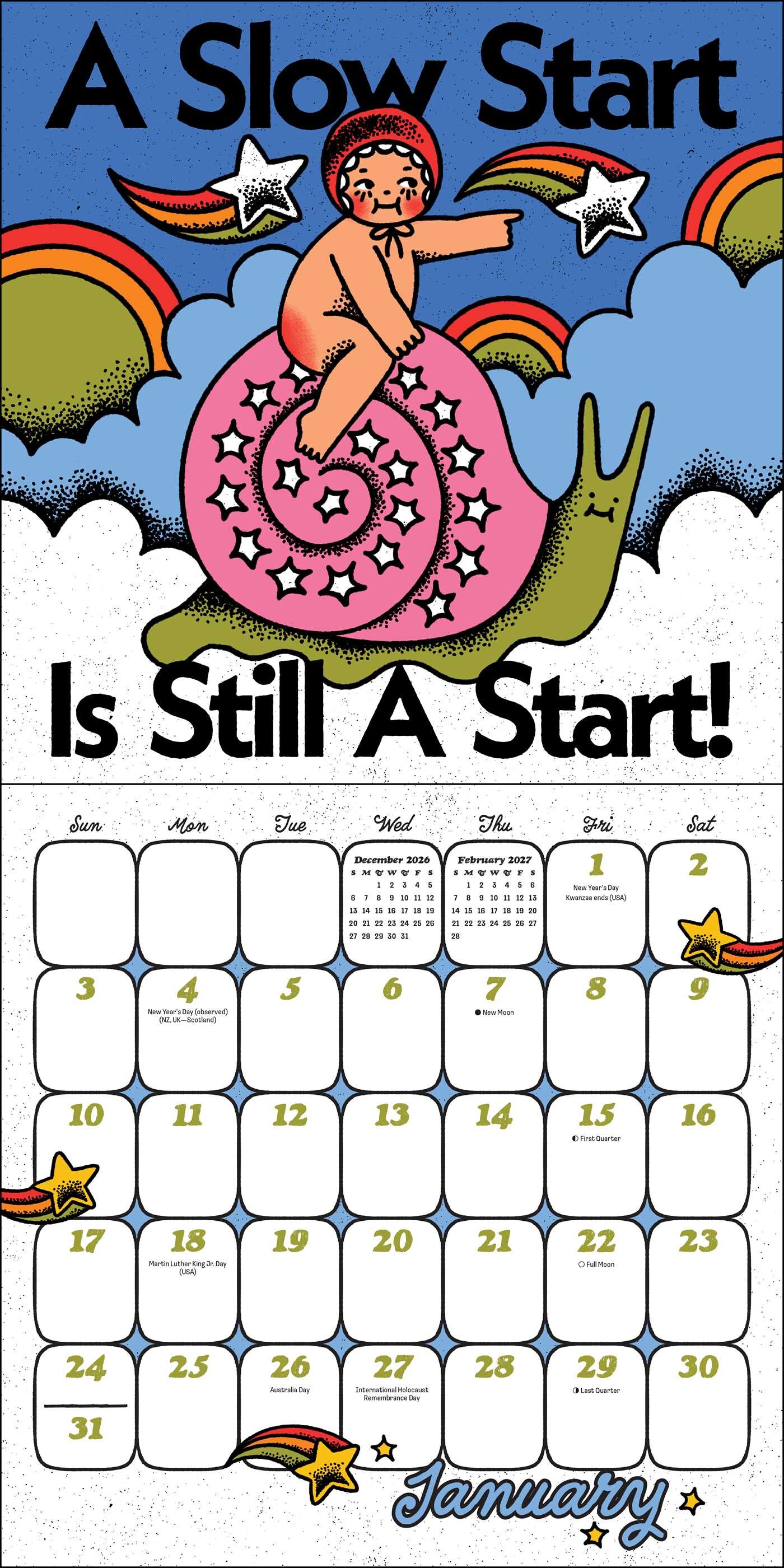 Ren-O-Graphics 2027 Wall Calendar with Stickers