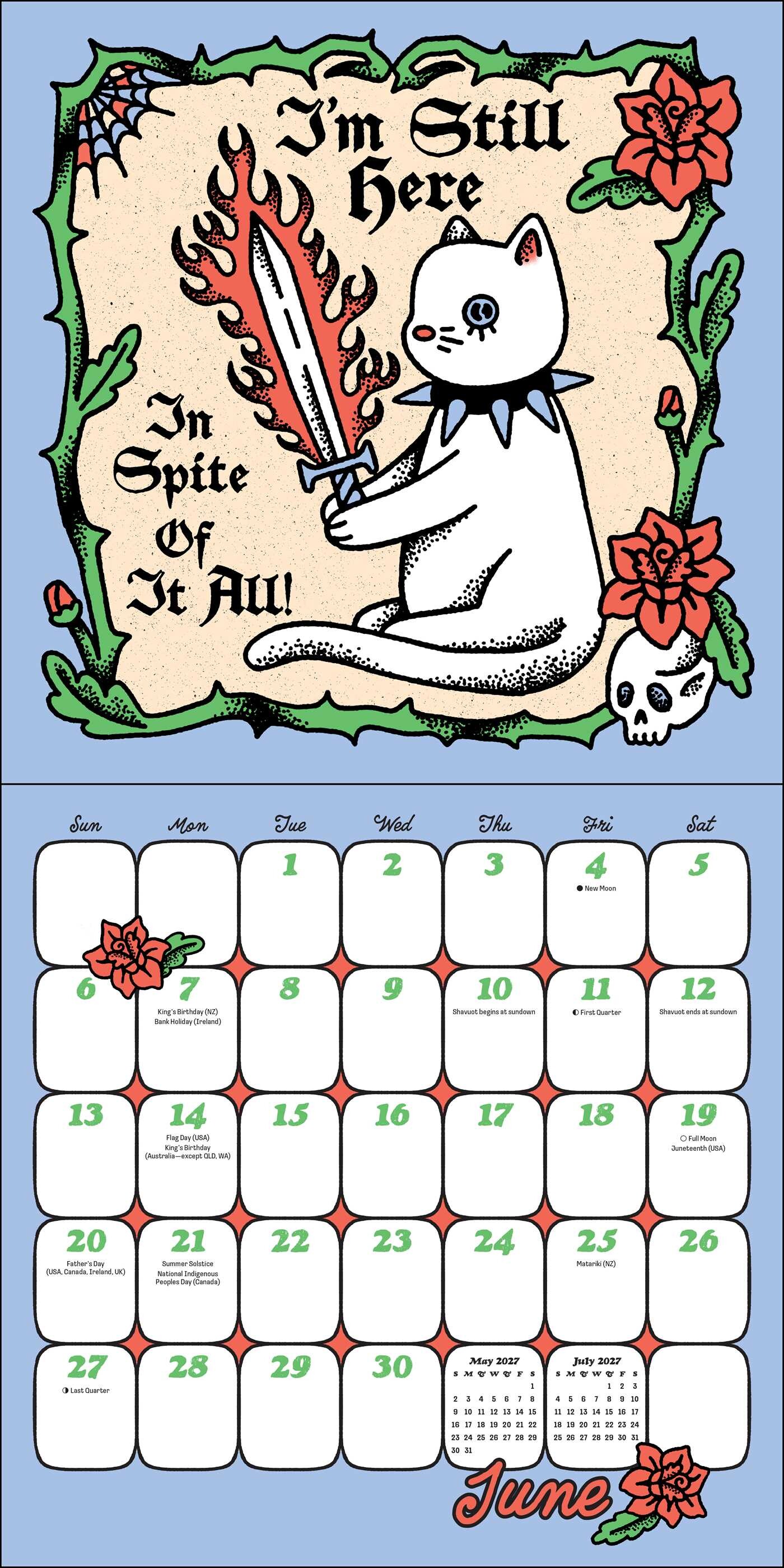 Ren-O-Graphics 2027 Wall Calendar with Stickers