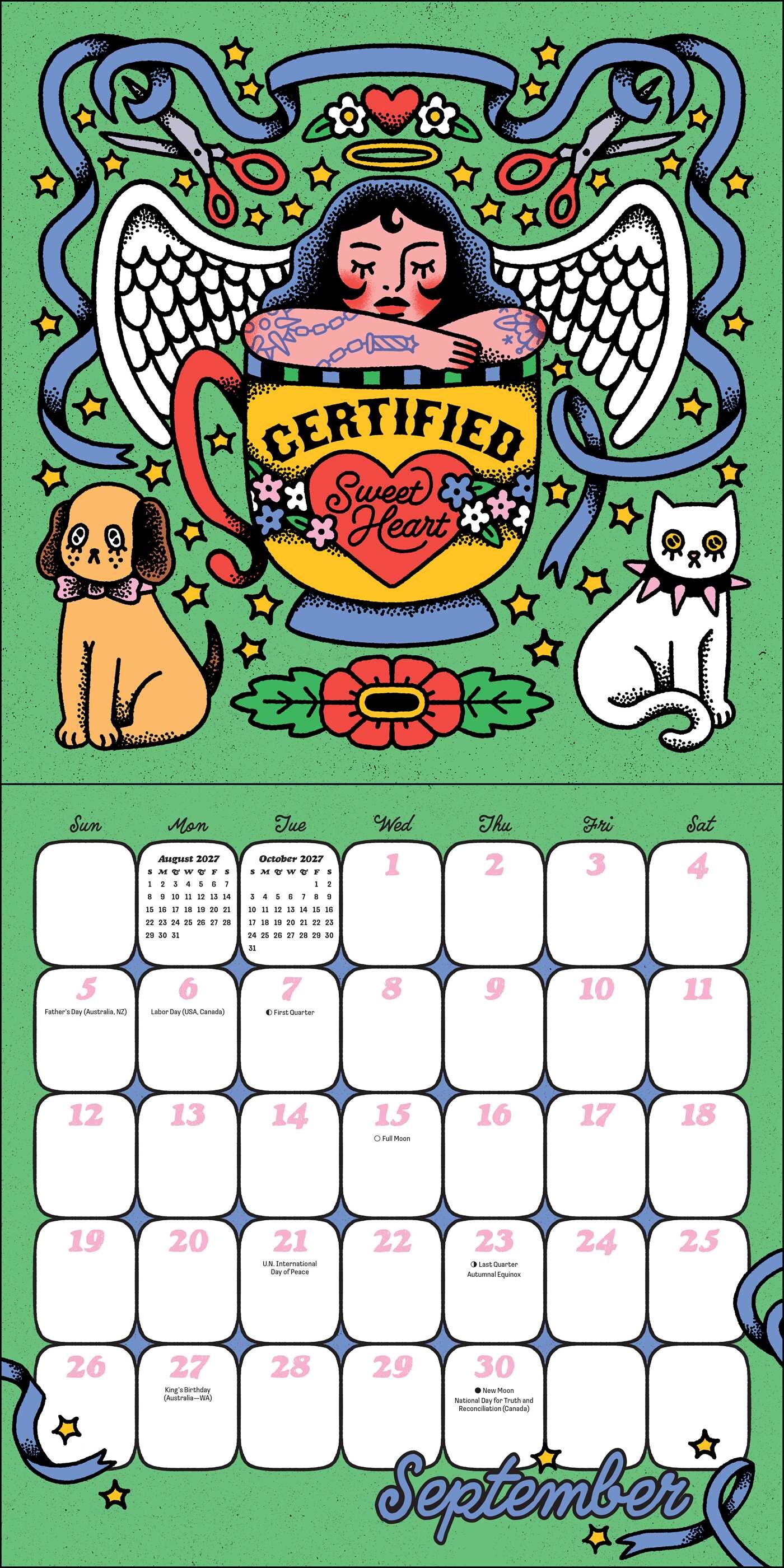 Ren-O-Graphics 2027 Wall Calendar with Stickers