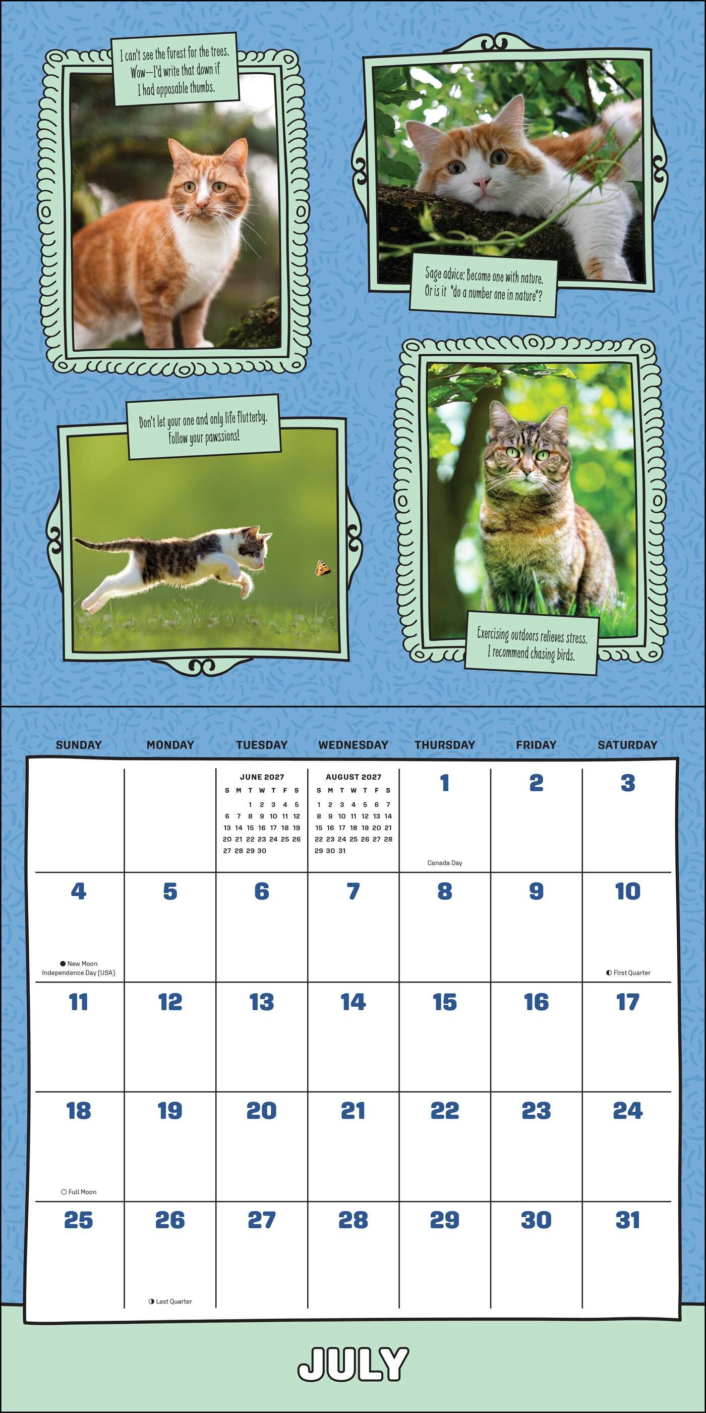 Cats Are Cheaper Than Therapy 2027 Wall Calendar