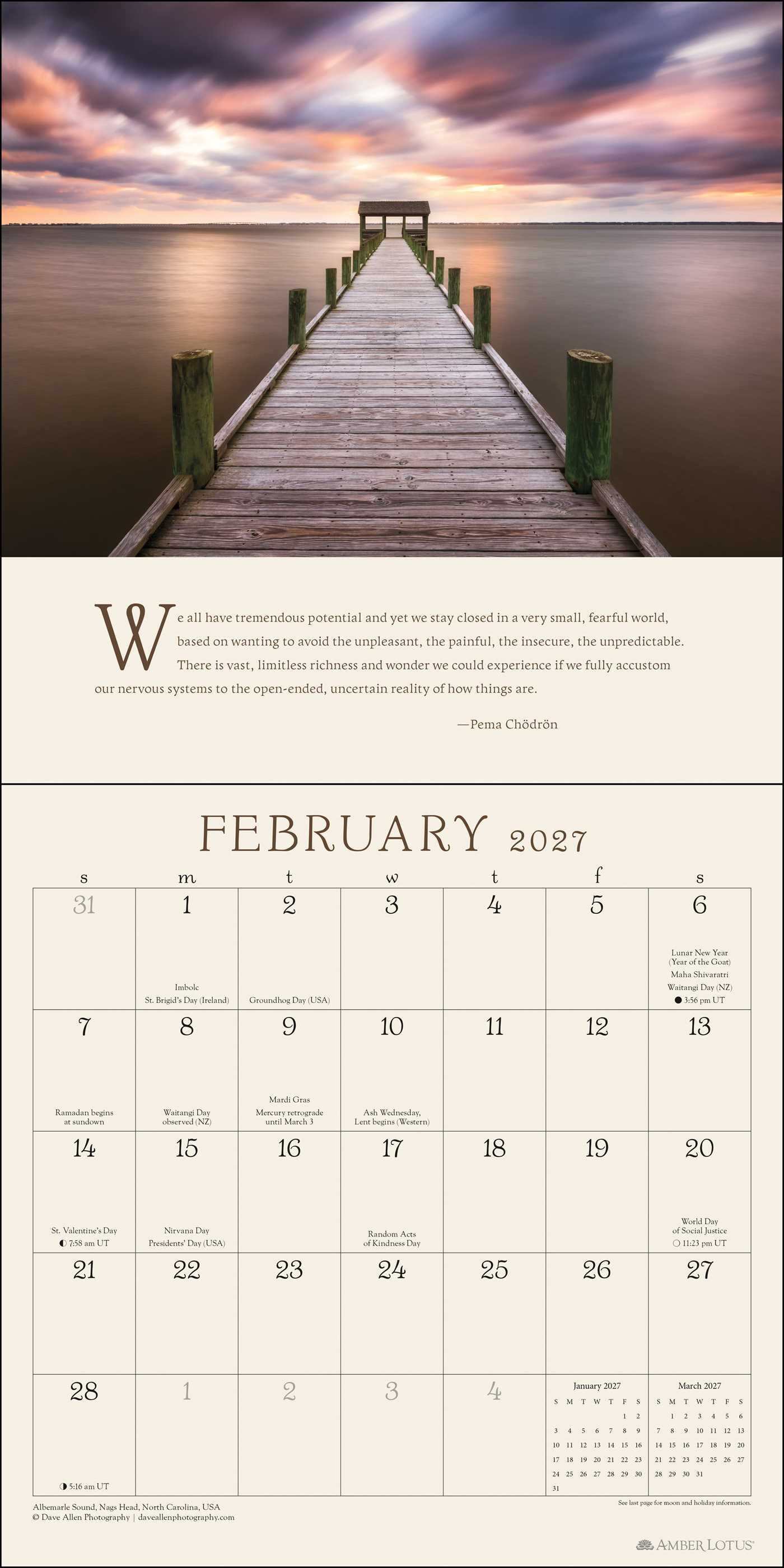 Pema ChÃ¶drÃ¶n 2027 Wall Calendar