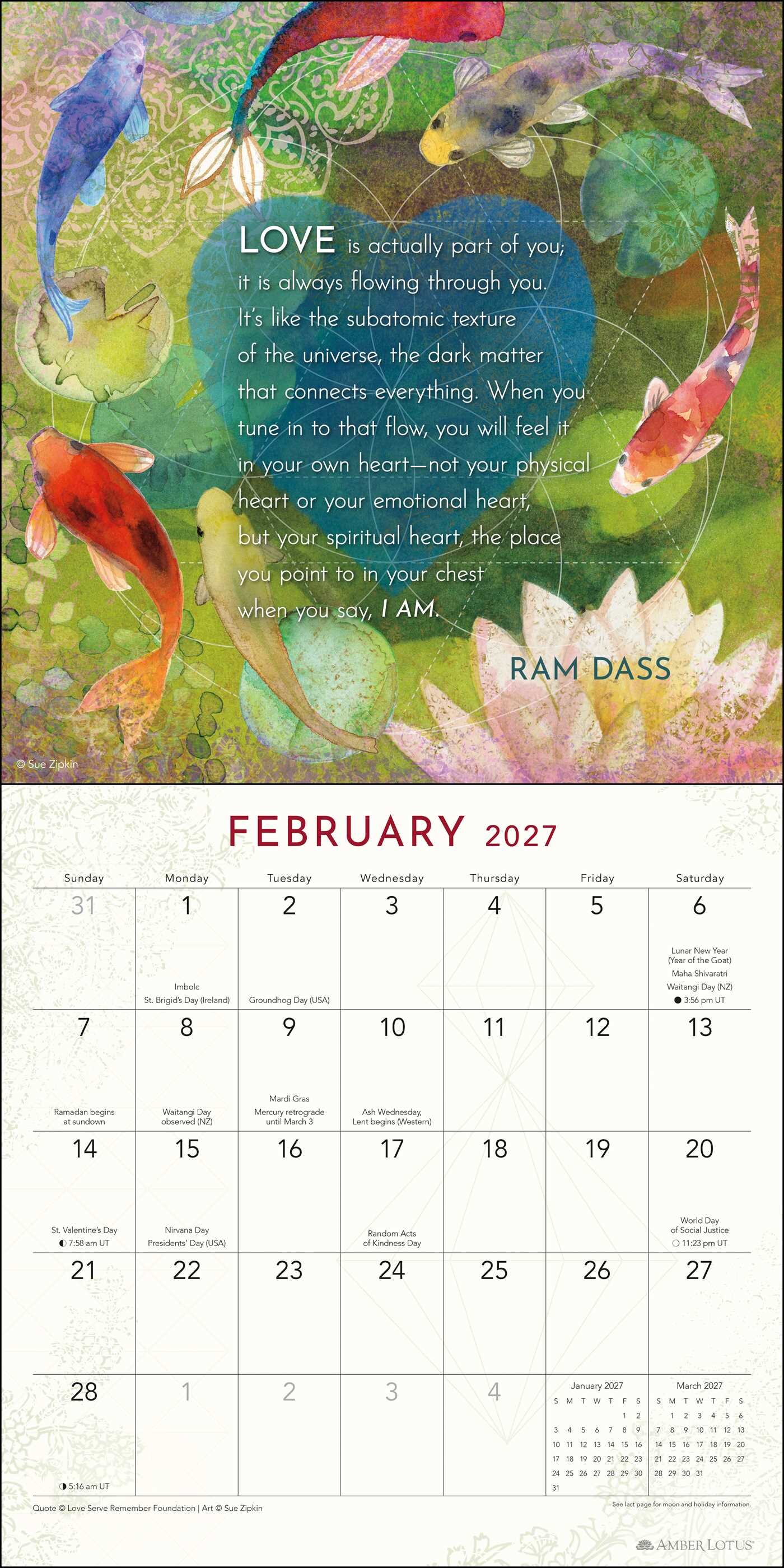 Be Here Now 2027 Wall Calendar