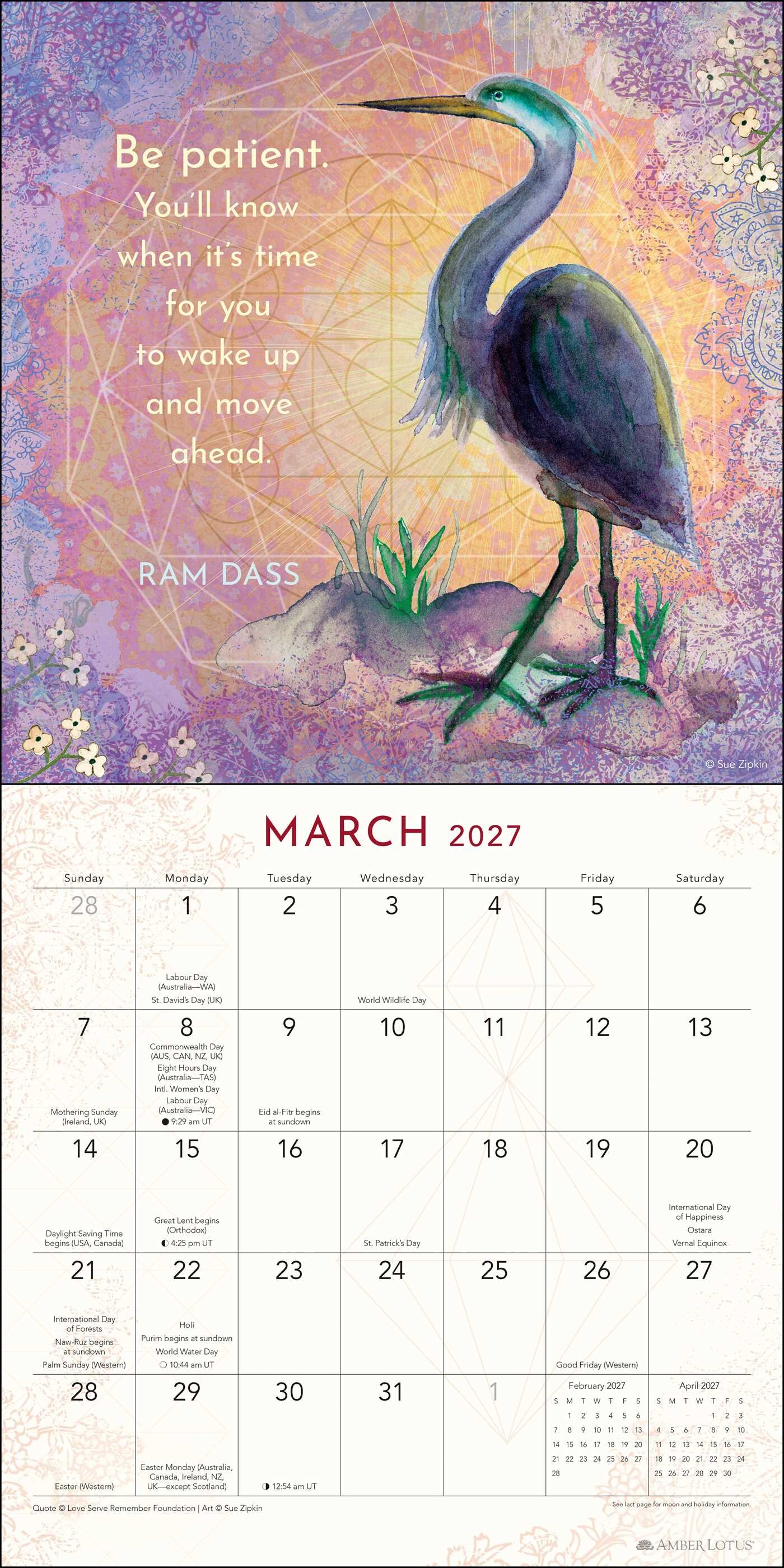 Be Here Now 2027 Wall Calendar