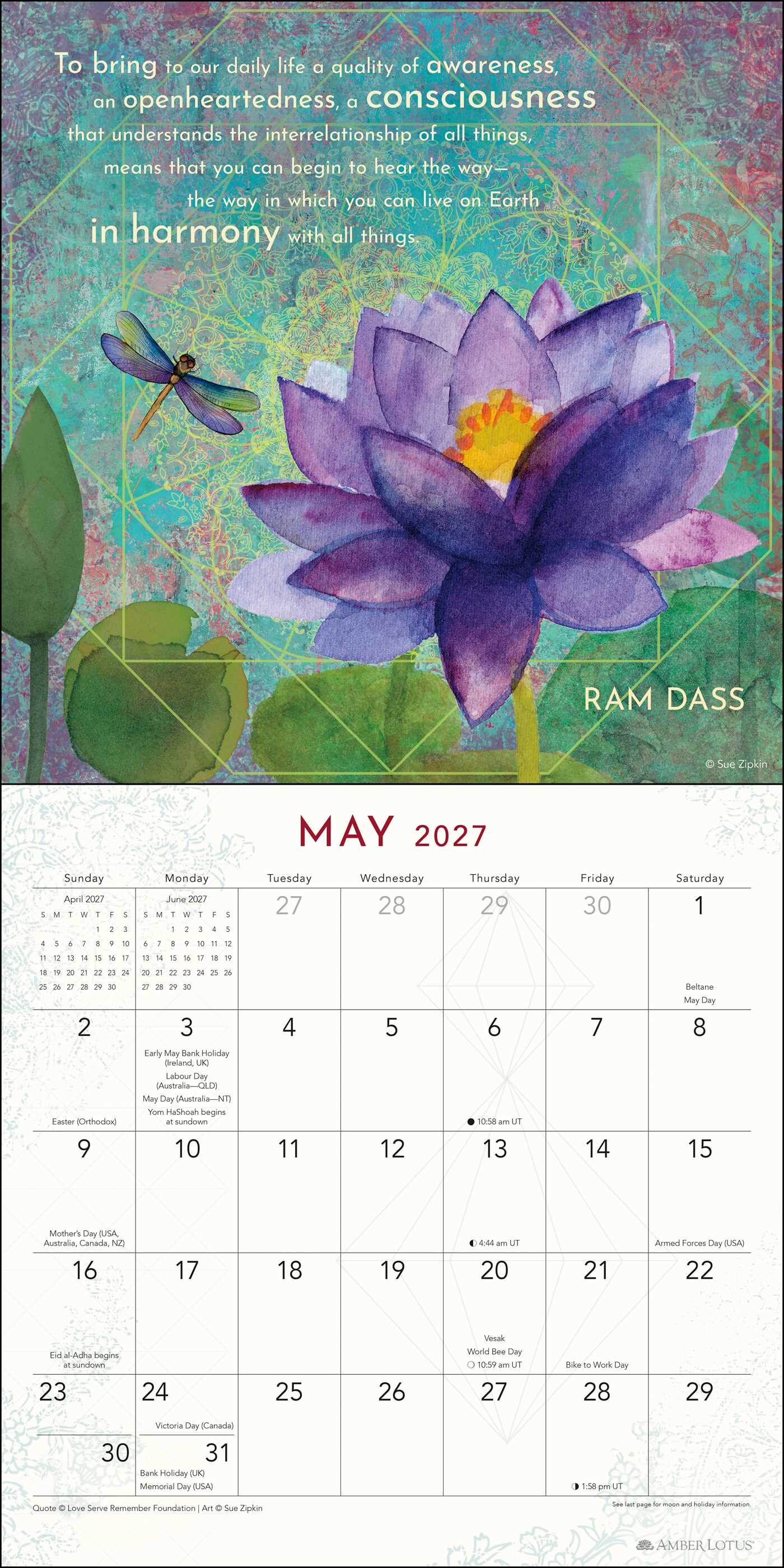 Be Here Now 2027 Wall Calendar