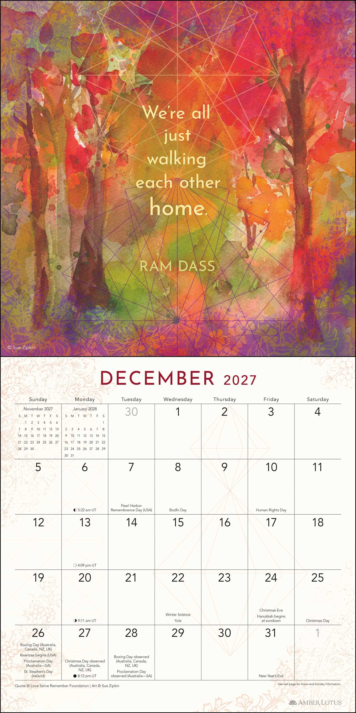 Be Here Now 2027 Wall Calendar