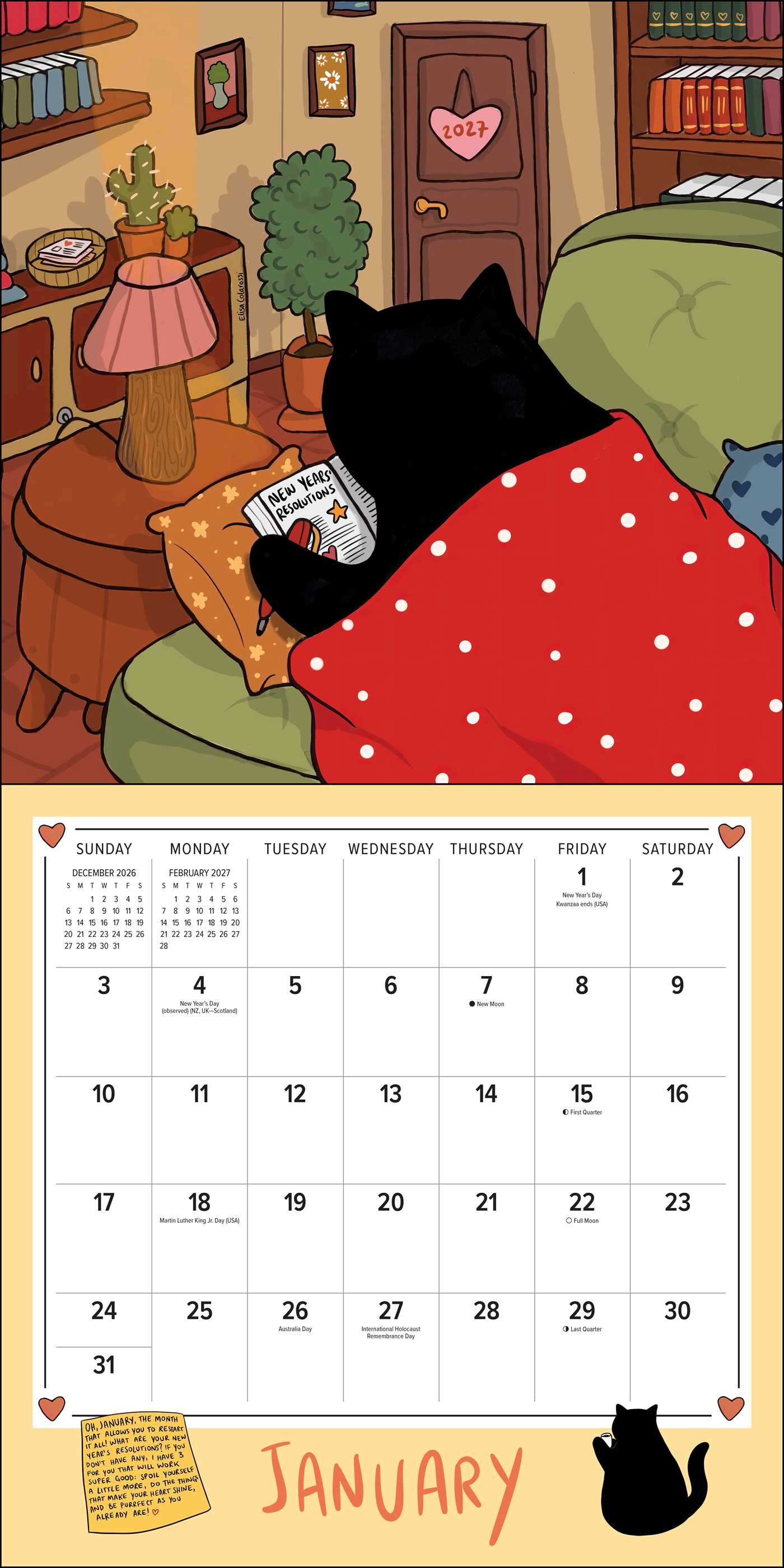 Stanis the Cat 2027 Wall Calendar
