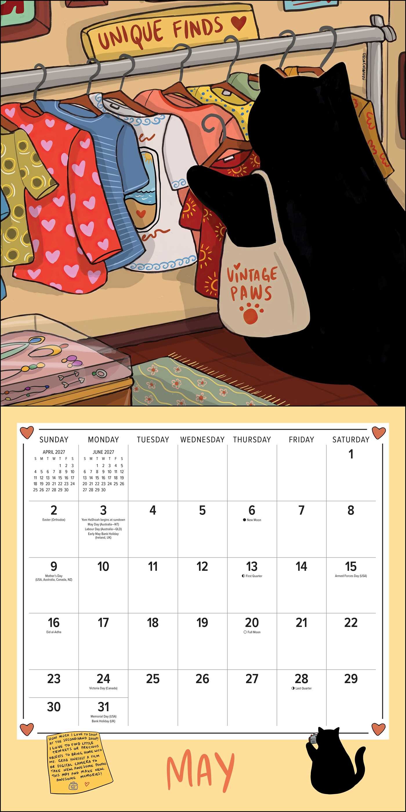 Stanis the Cat 2027 Wall Calendar