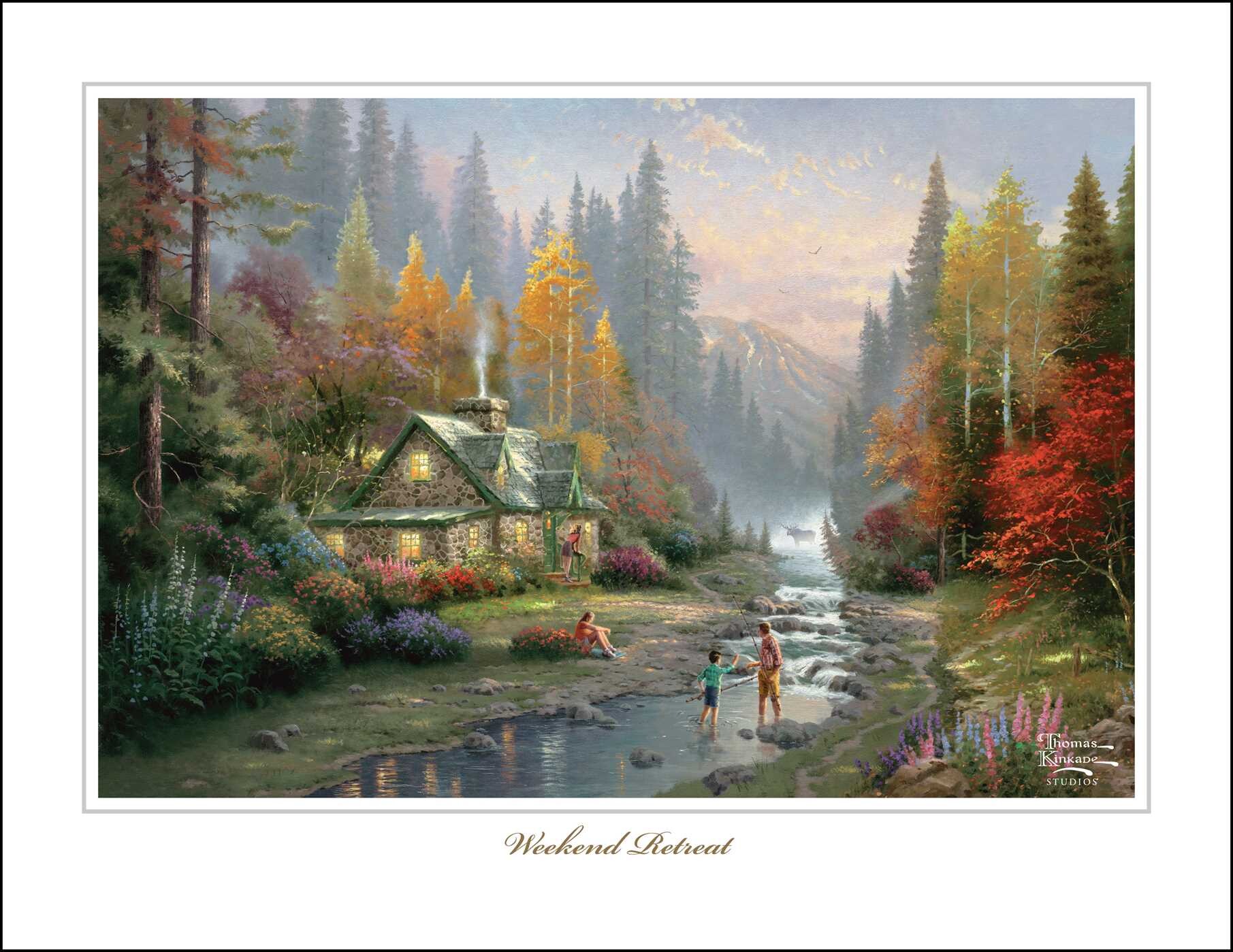 Thomas Kinkade Collector's Scripture Edition 2027 Deluxe Wall Calendar + Print