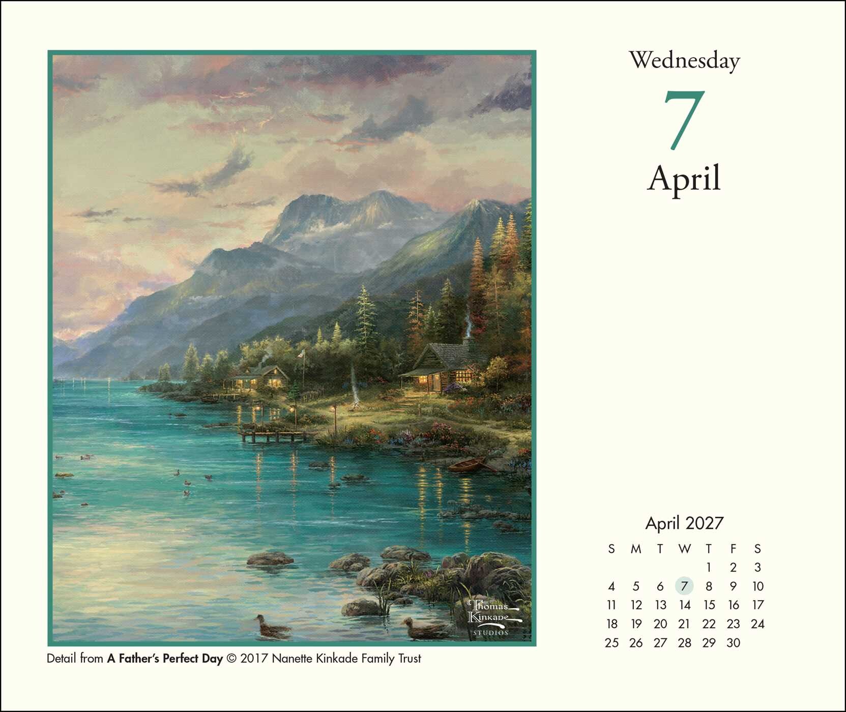 Thomas Kinkade Studios® 2027 Day-to-Day Calendar