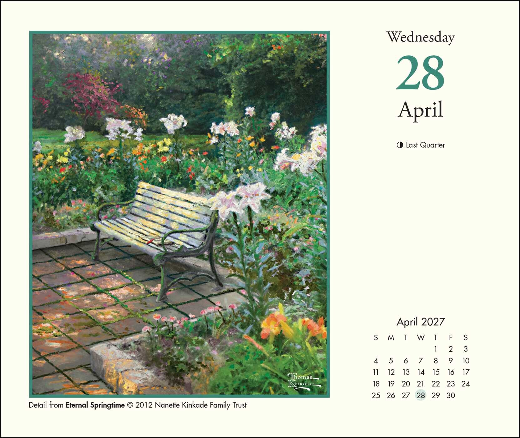 Thomas Kinkade Studios® 2027 Day-to-Day Calendar