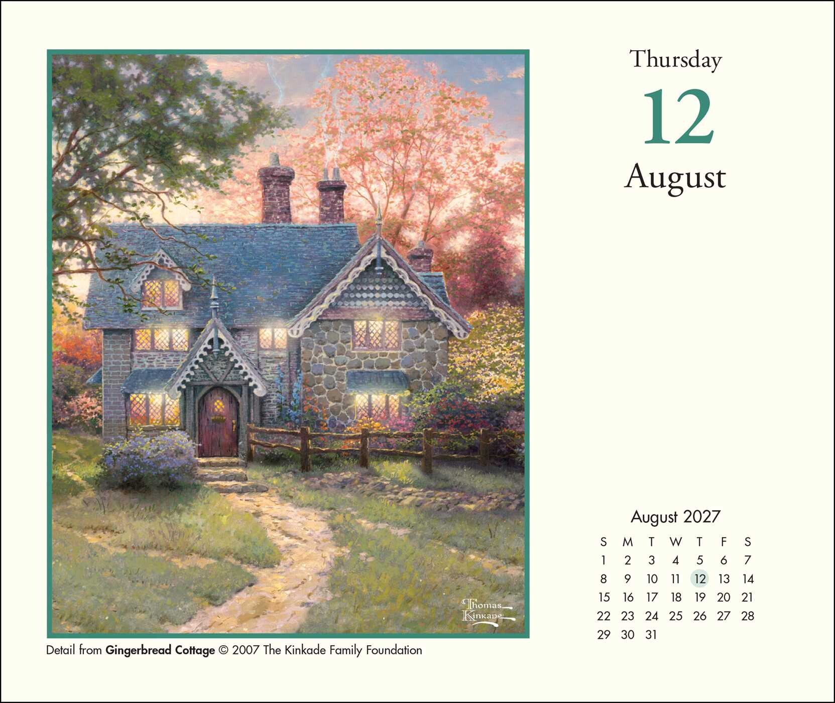 Thomas Kinkade Studios® 2027 Day-to-Day Calendar