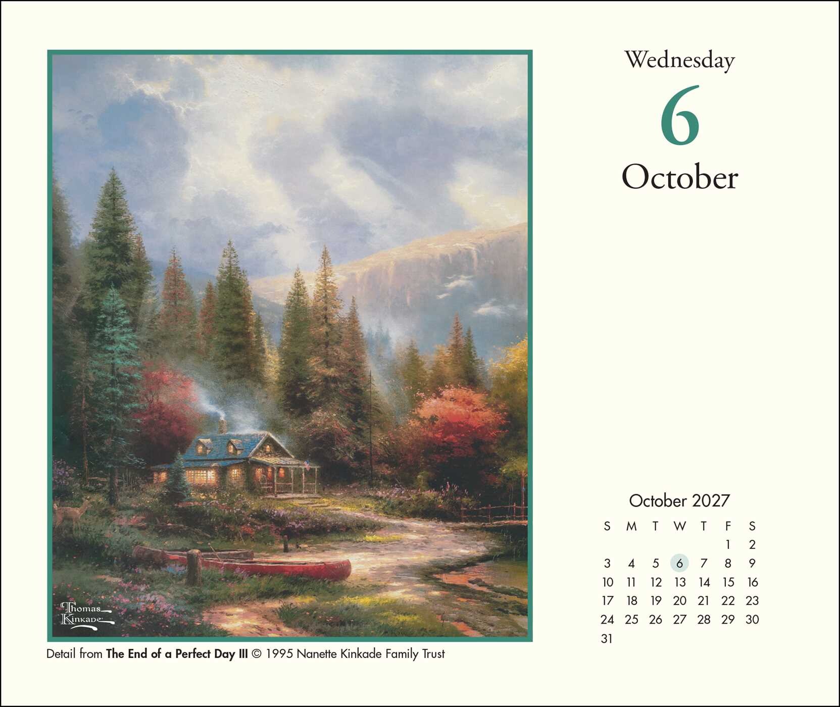 Thomas Kinkade Studios® 2027 Day-to-Day Calendar
