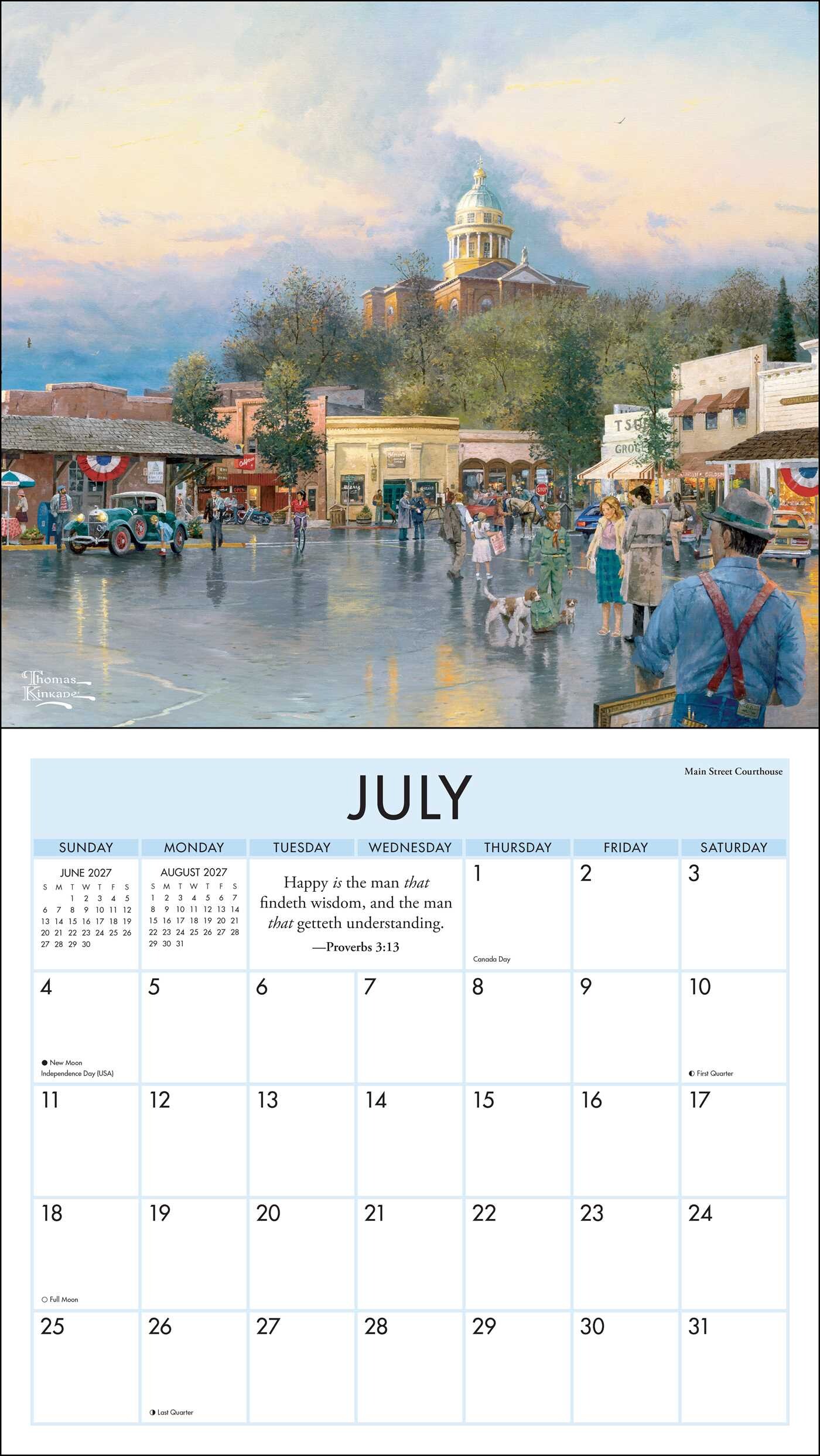 Thomas Kinkade Studios® 2027 Deluxe Wall Calendar with Scripture