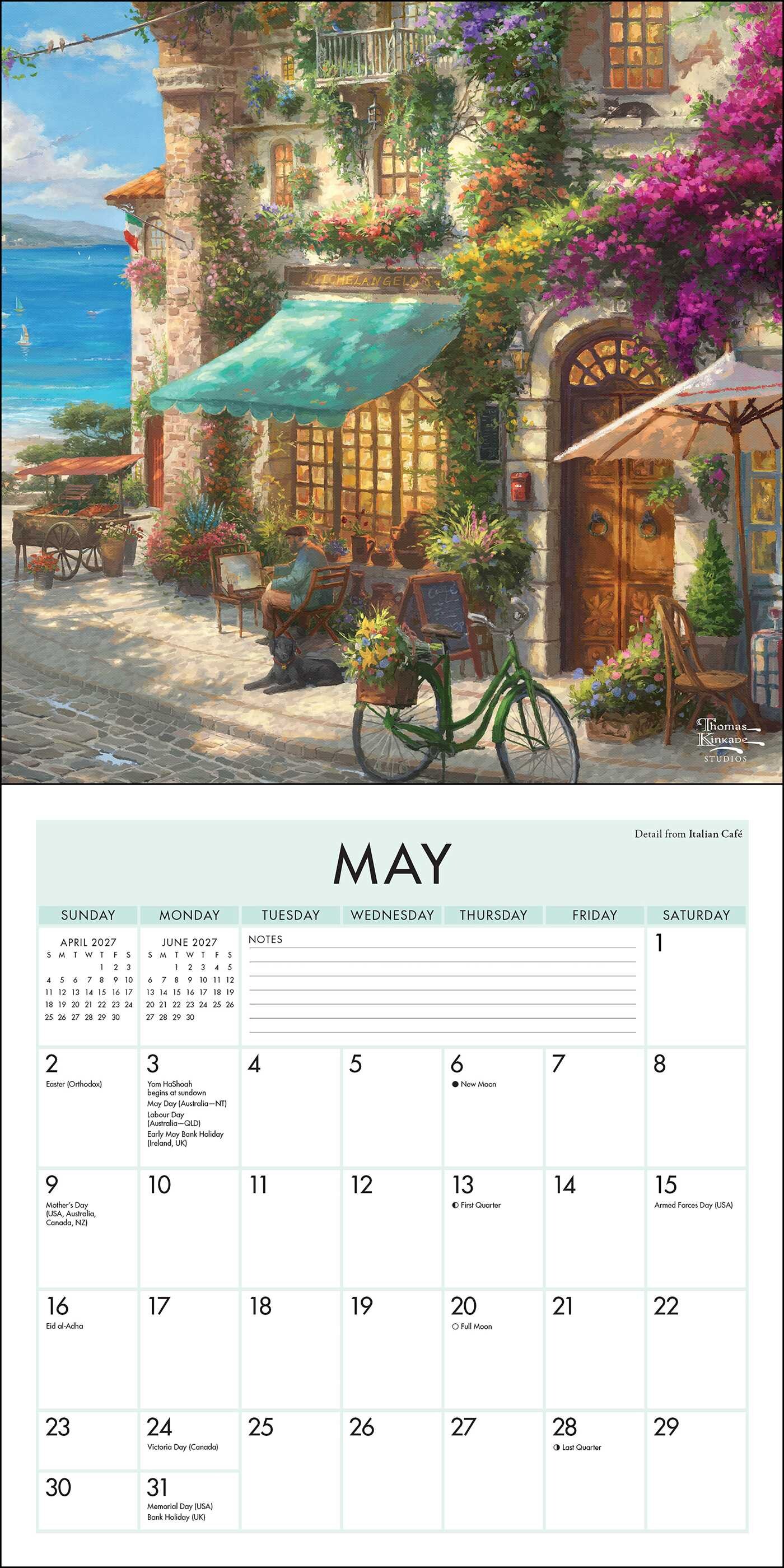 Thomas Kinkade Studios® 2027 Mini Wall Calendar