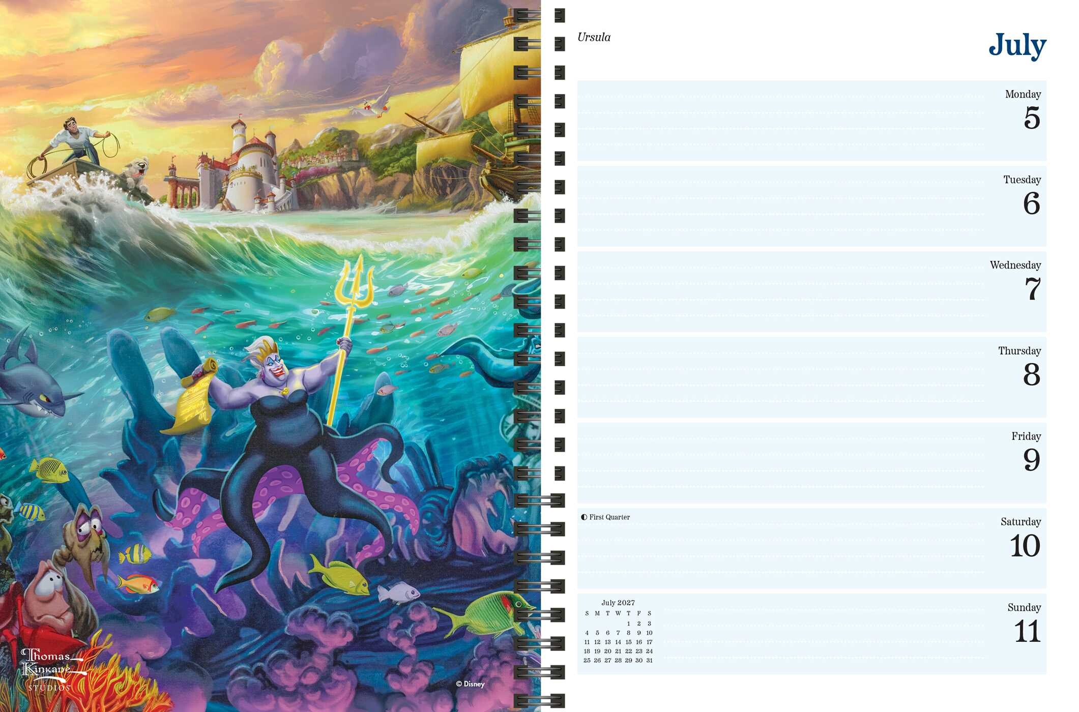 Disney Dreams by Thomas Kinkade Studios 2027 Monthly/Weekly Engagement Calendar