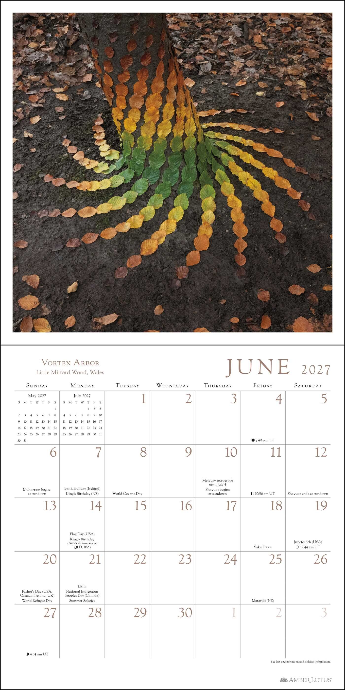 Sculpt the World 2027 Wall Calendar