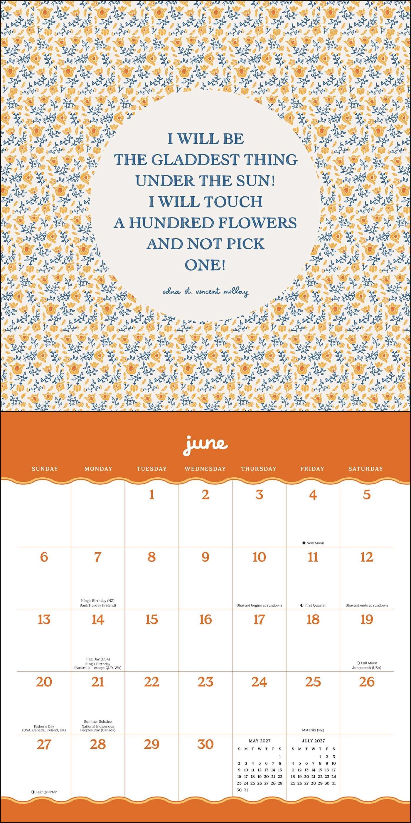 Beau Studio 2027 Wall Calendar