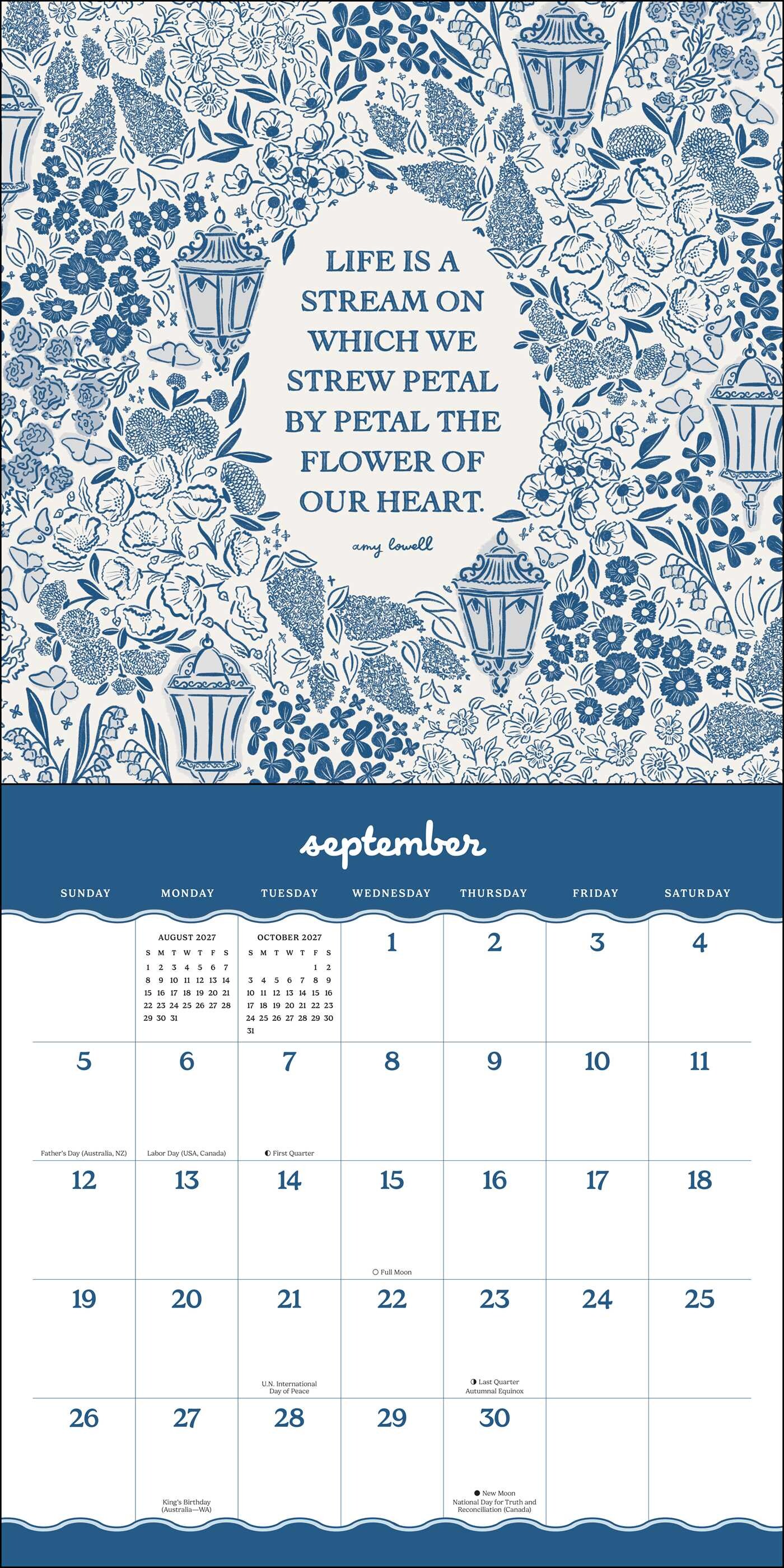 Beau Studio 2027 Wall Calendar