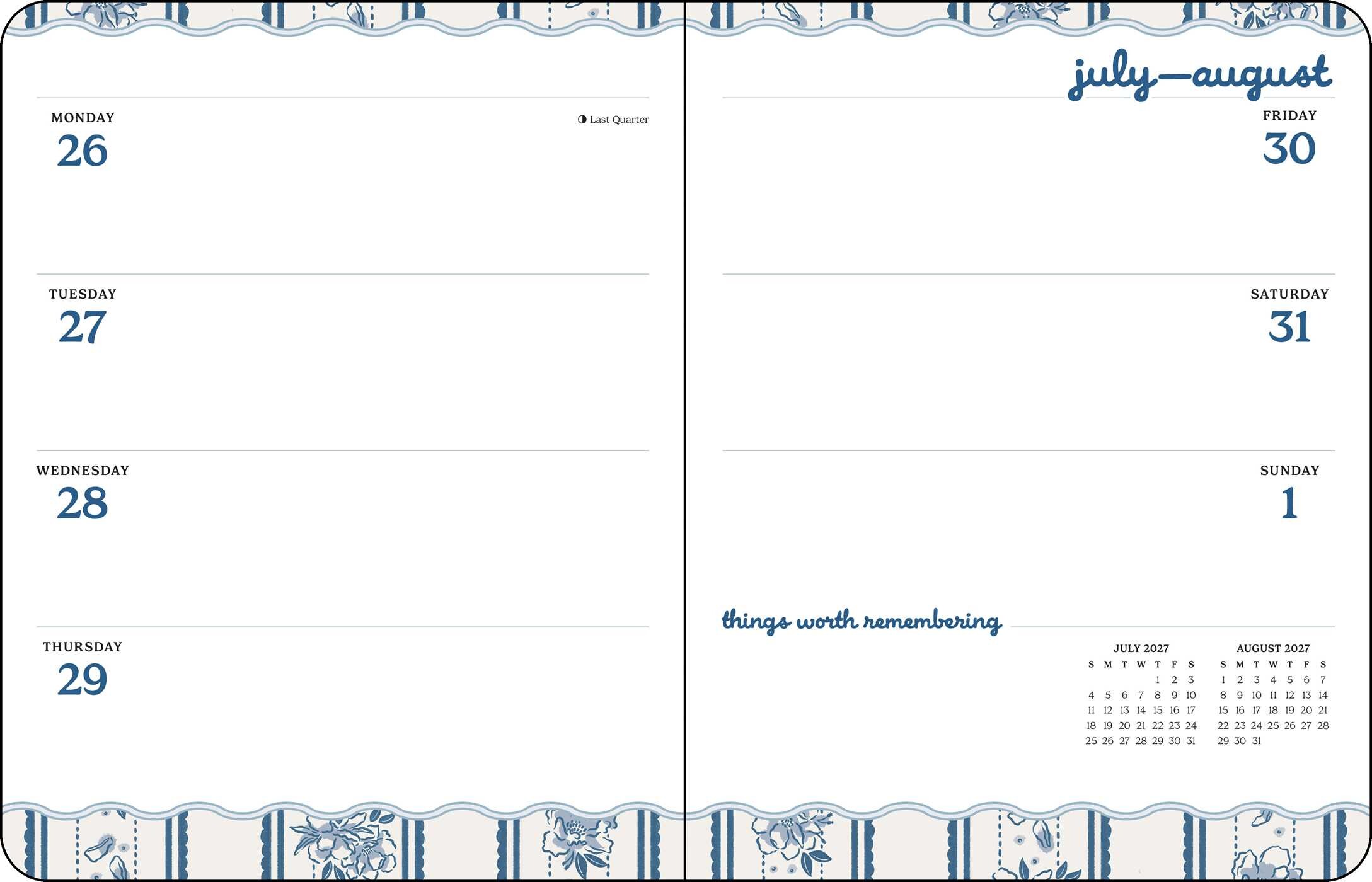 Beau Studio 2027 Monthly/Weekly Planner Calendar