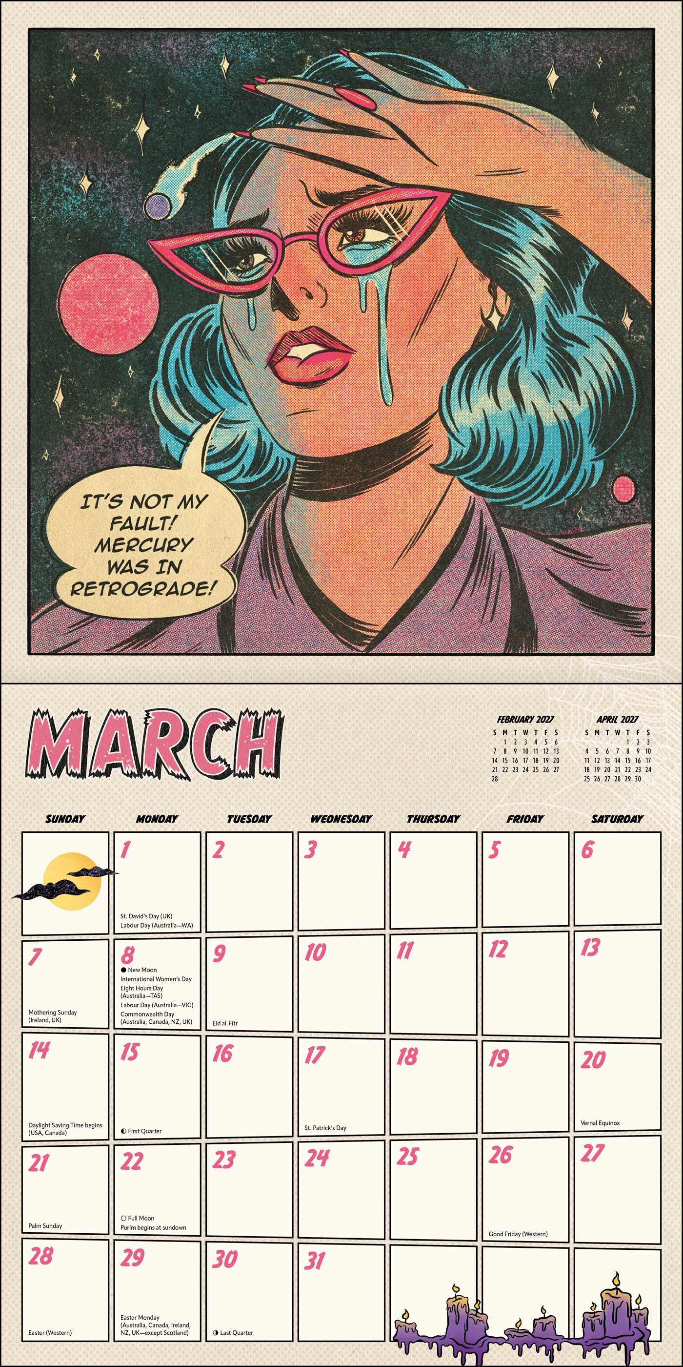 Tragic Girls 2027 Wall Calendar