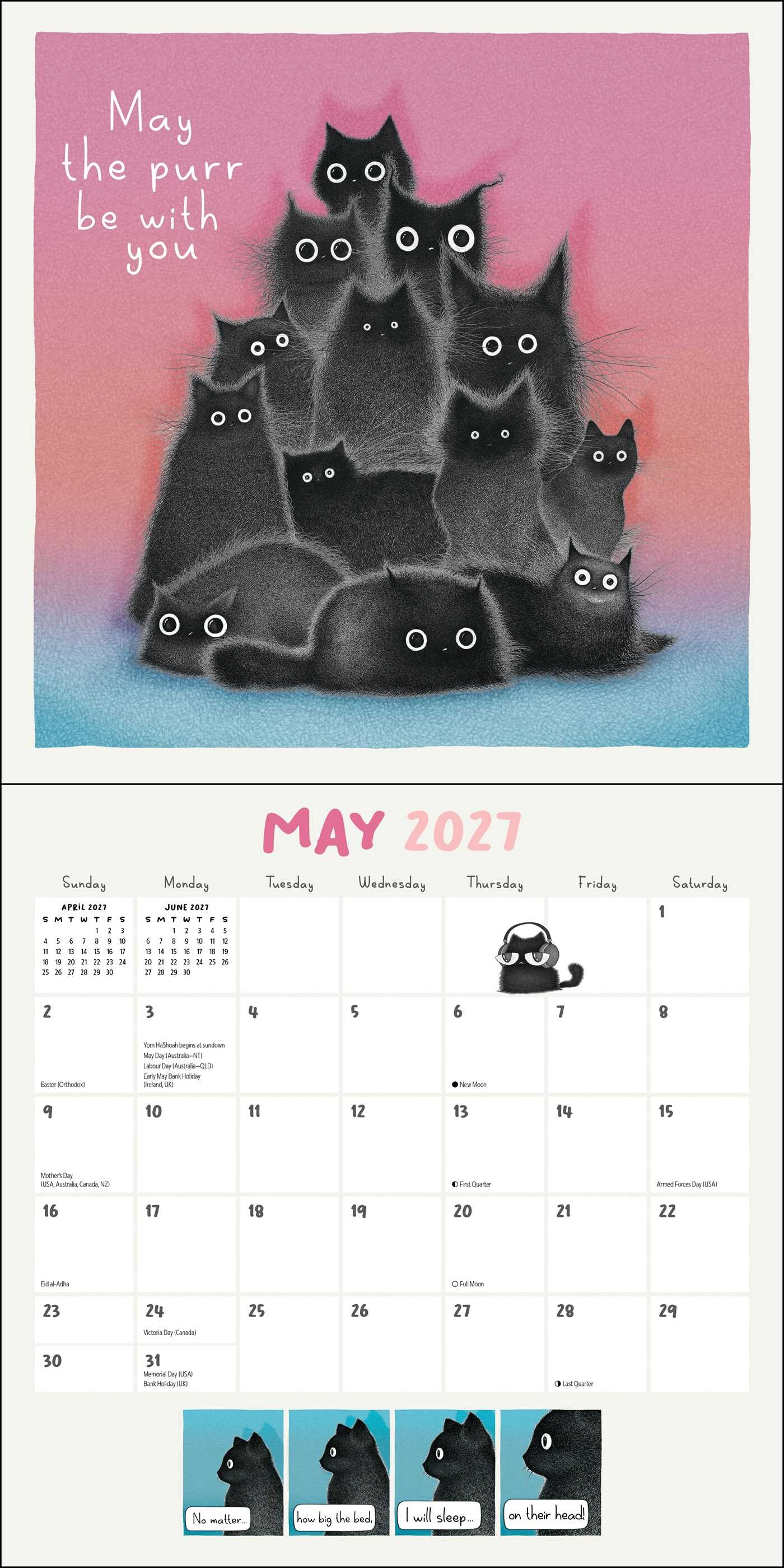 Year of Purrs 2027 Wall Calendar