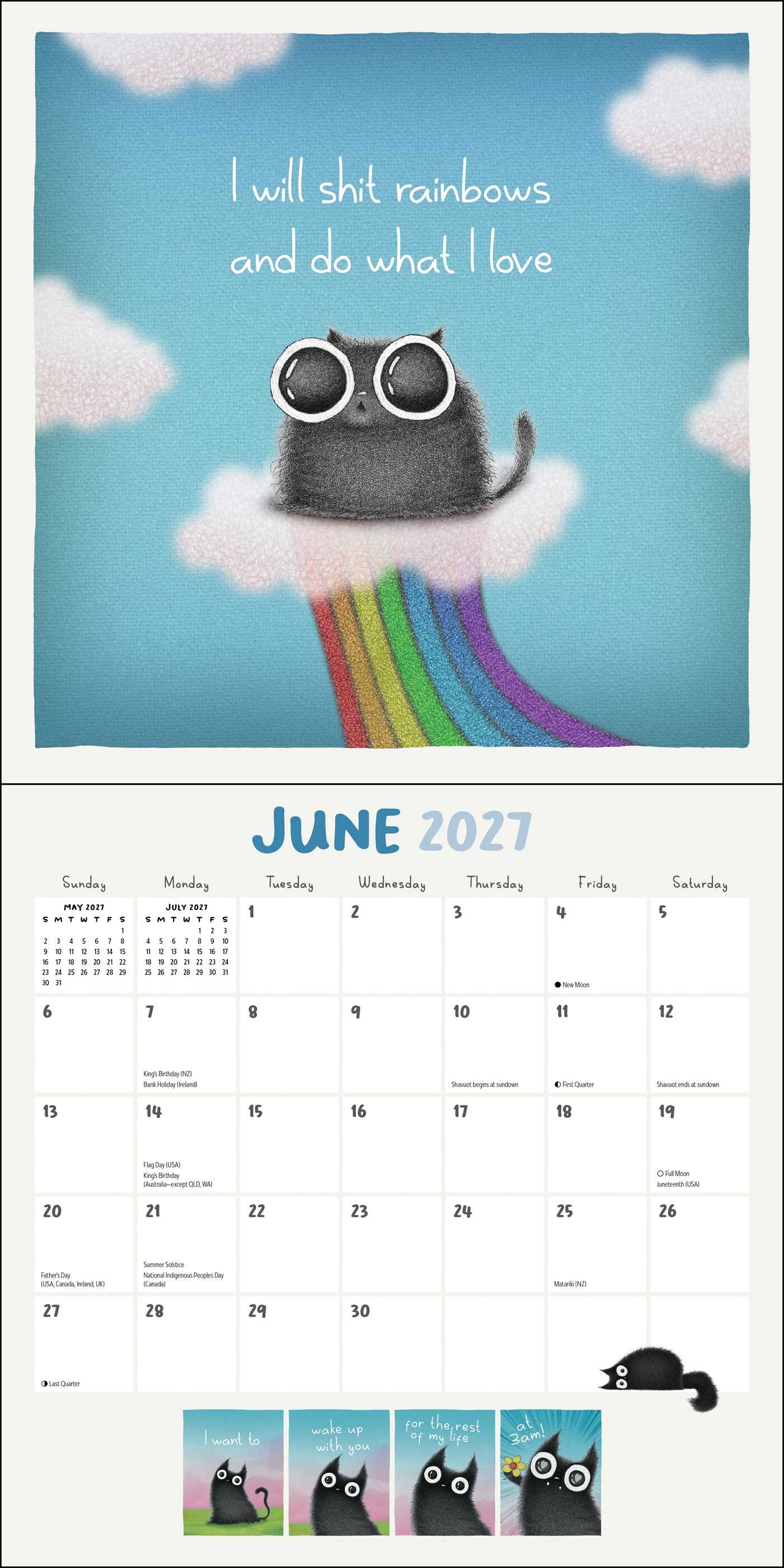 Year of Purrs 2027 Wall Calendar