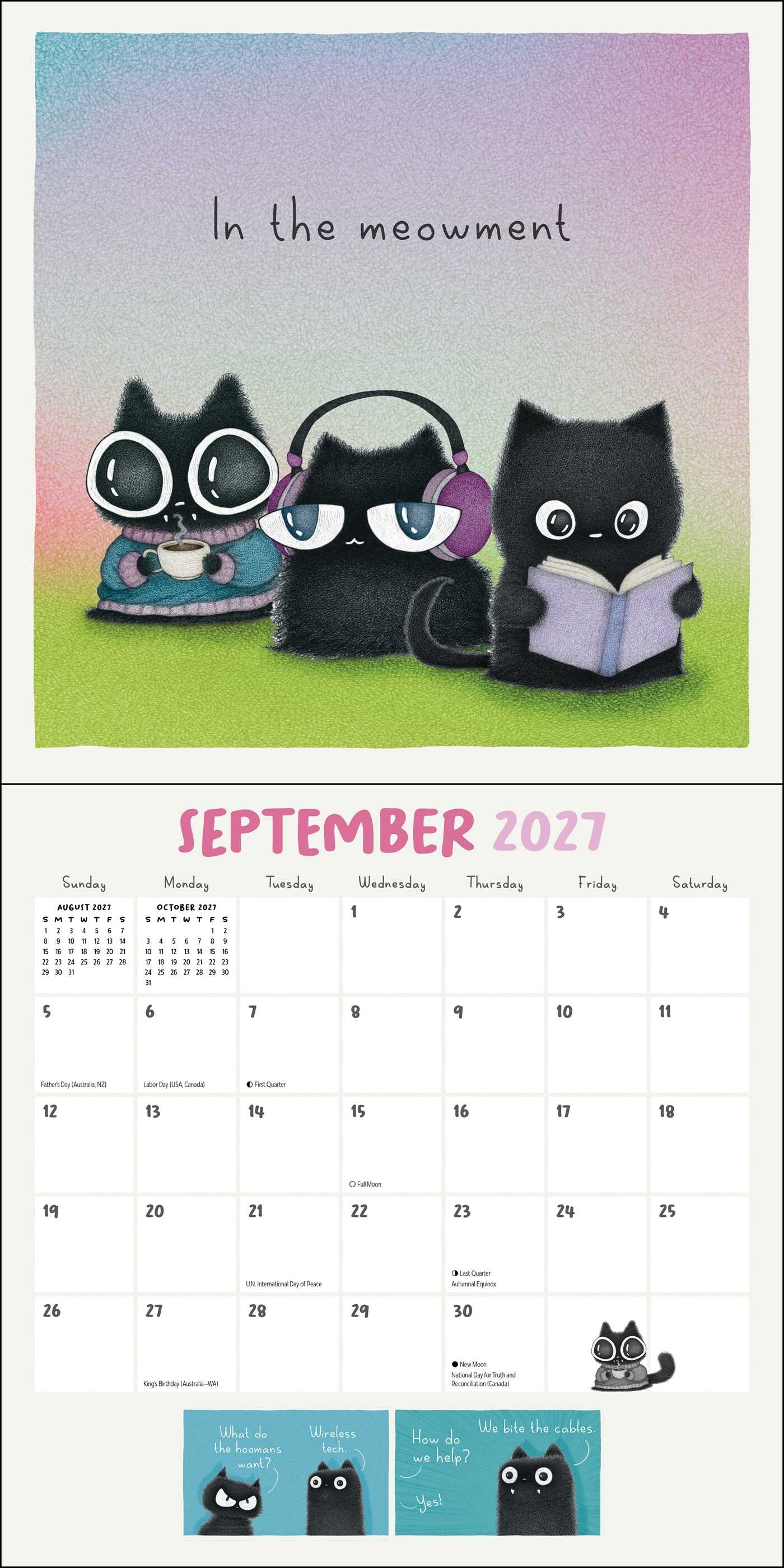 Year of Purrs 2027 Wall Calendar