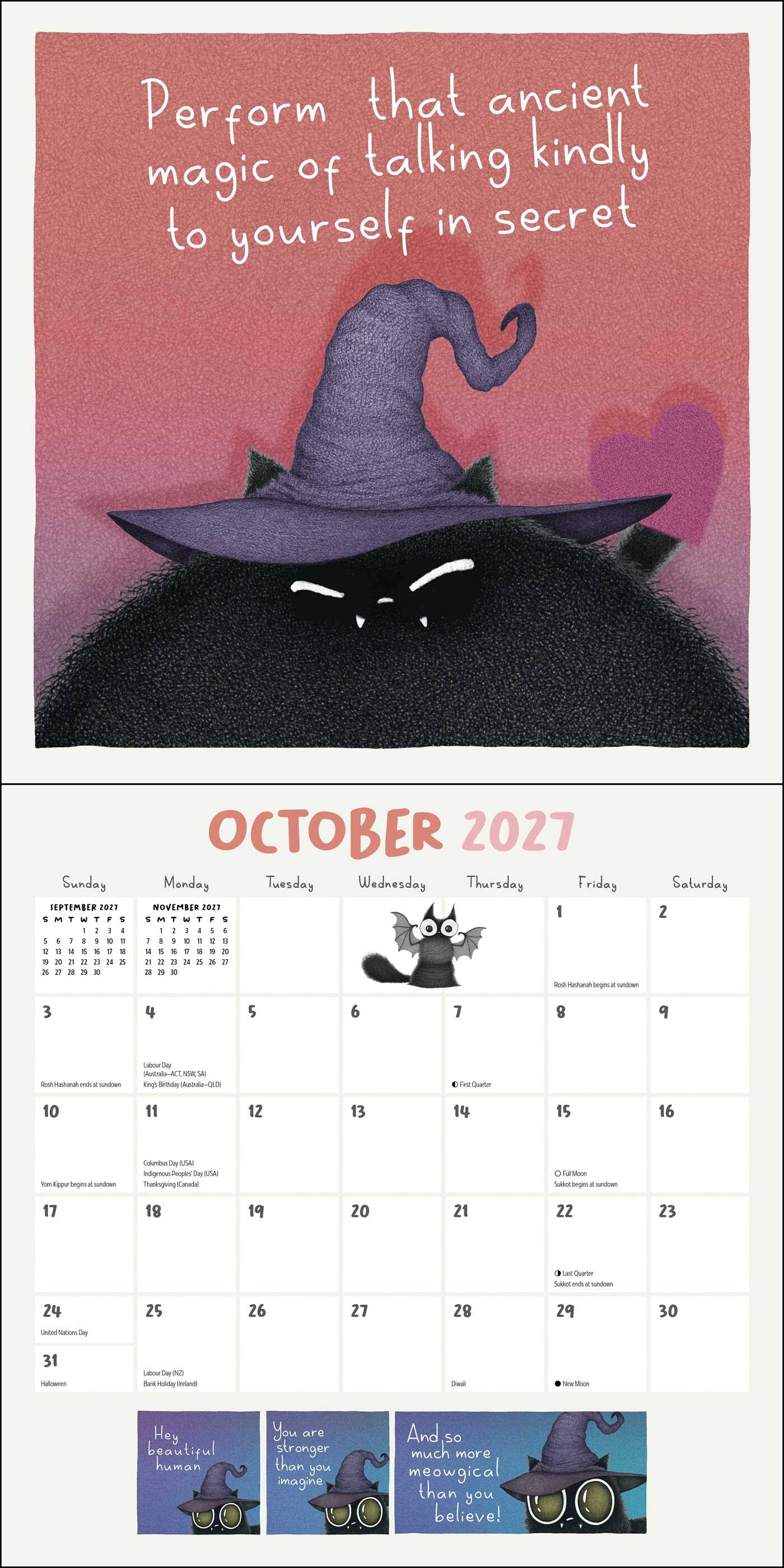 Year of Purrs 2027 Wall Calendar