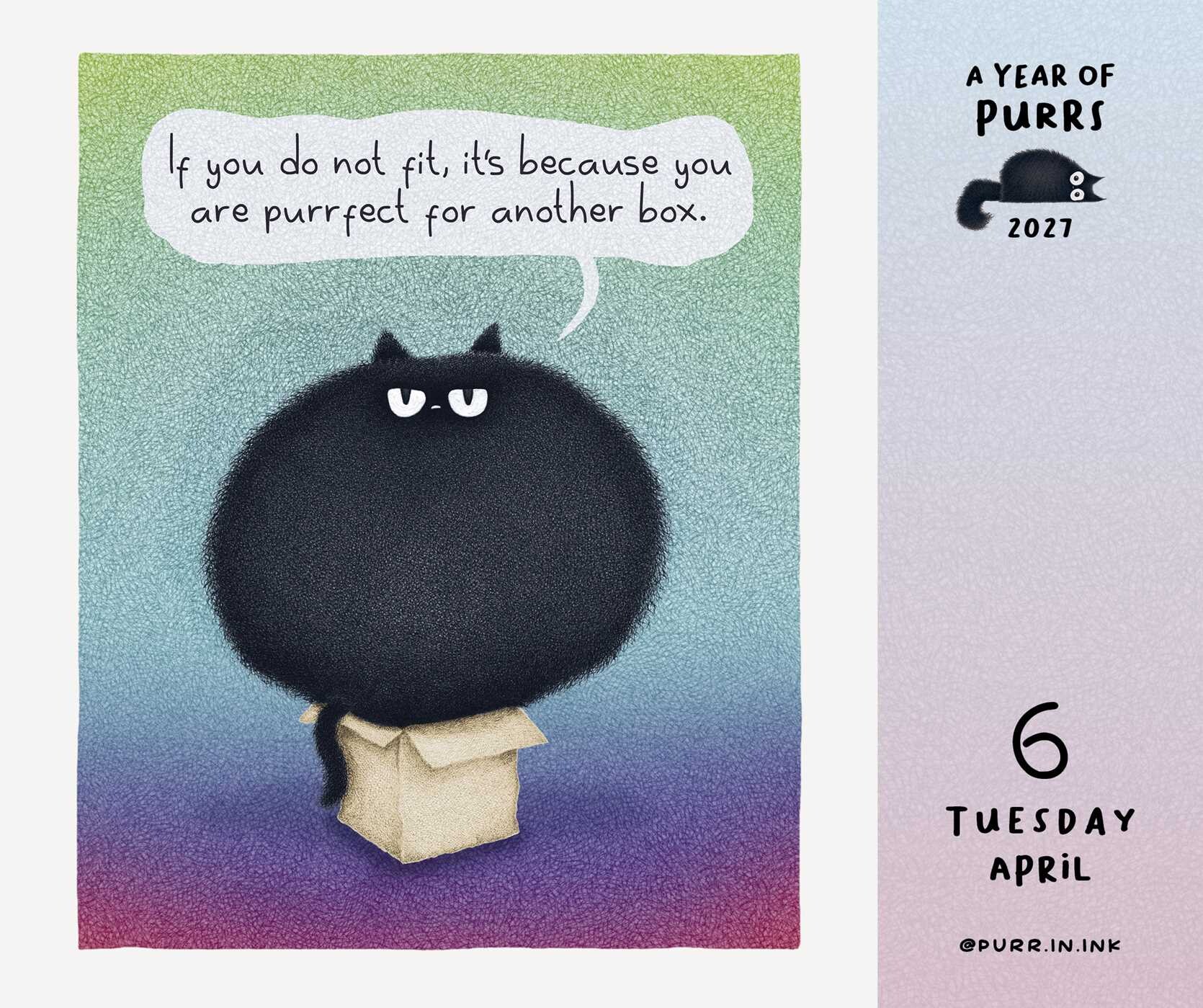 Year of Purrs 2027 Day-to-Day Calendar