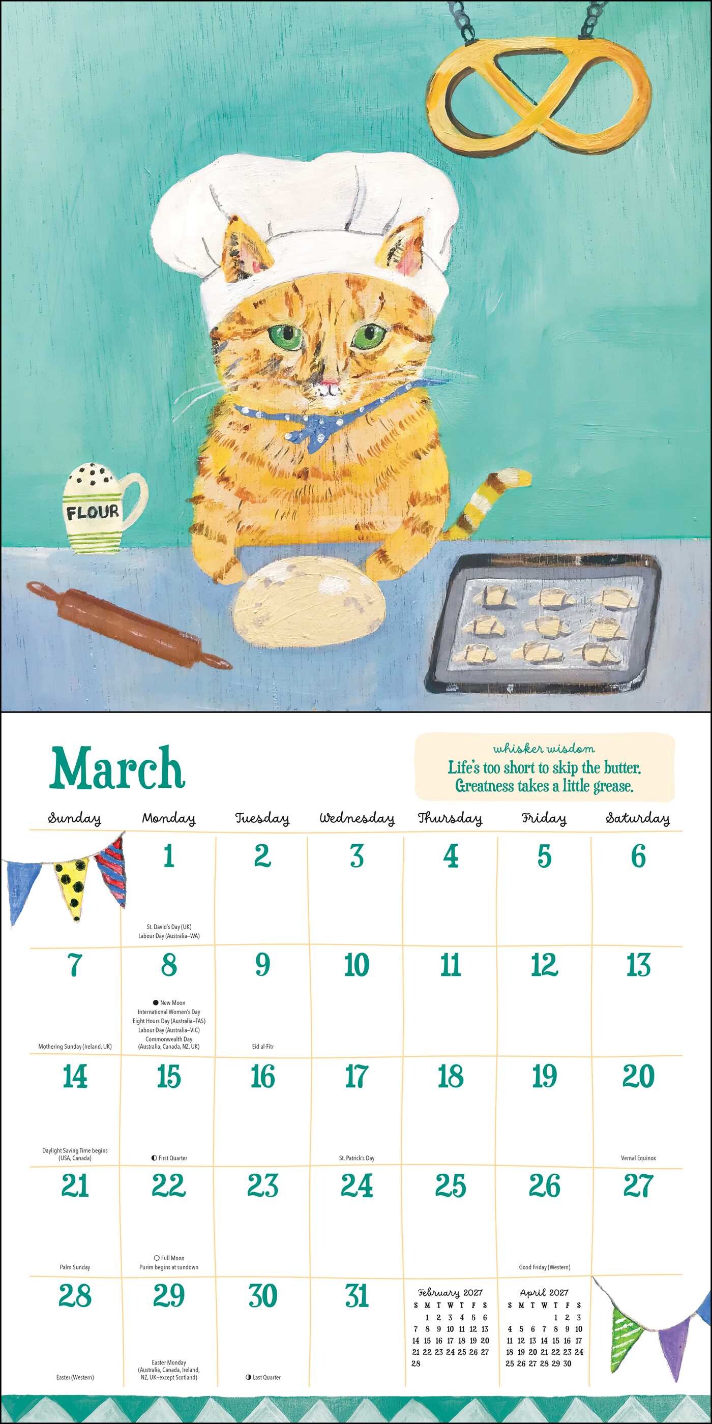 Sally Welchman 2027 Wall Calendar