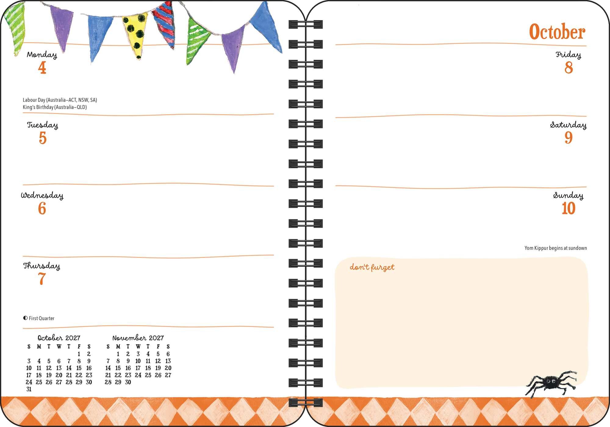 Sally Welchman 2027 Monthly/Weekly Planner Calendar