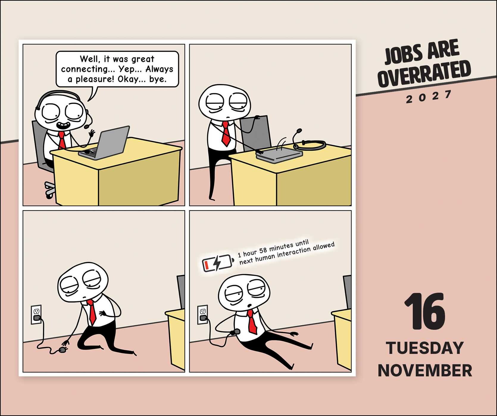 Jobs Are Overrated 2027 Day-to-Day Calendar